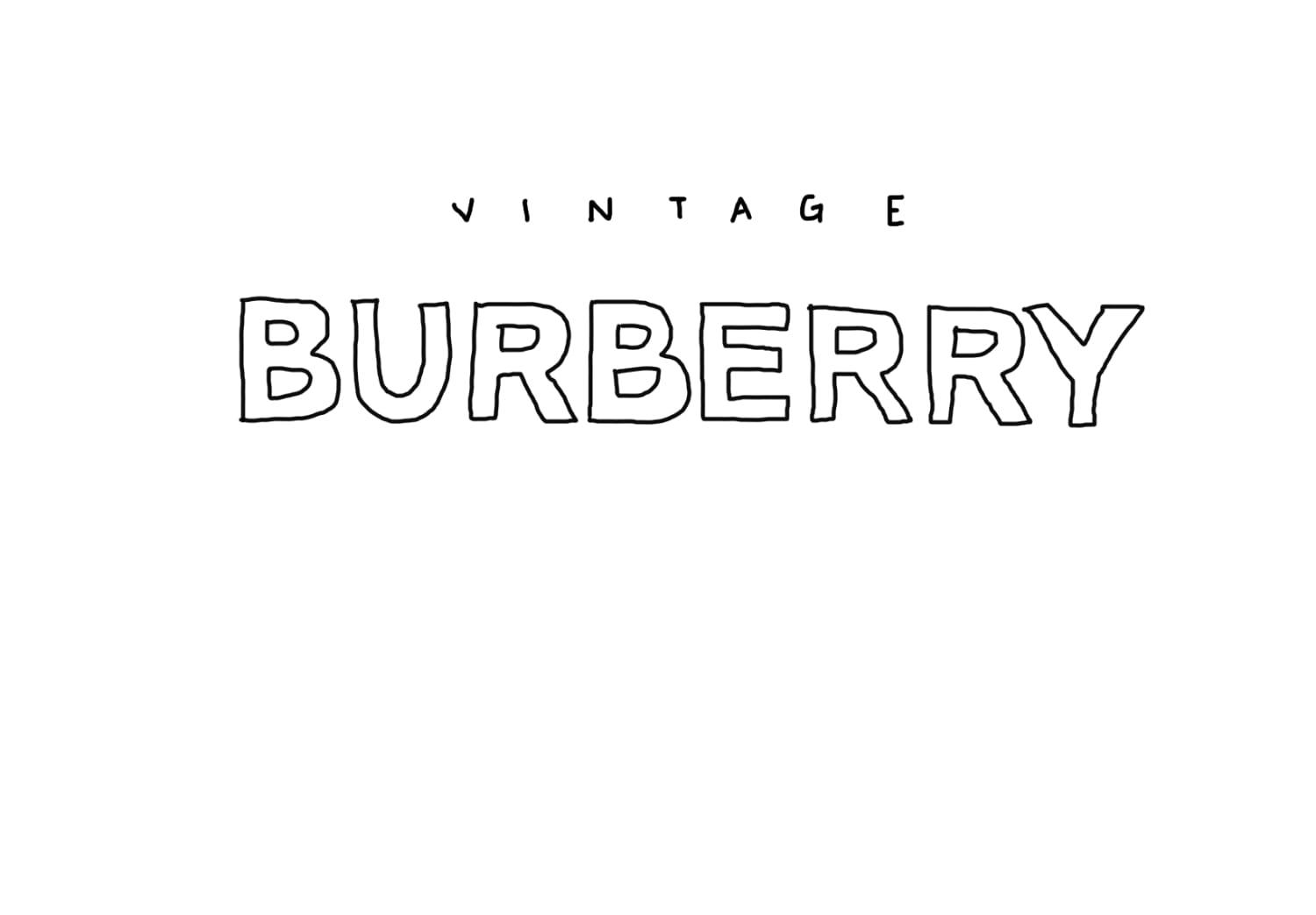 Burberry discount font vintage