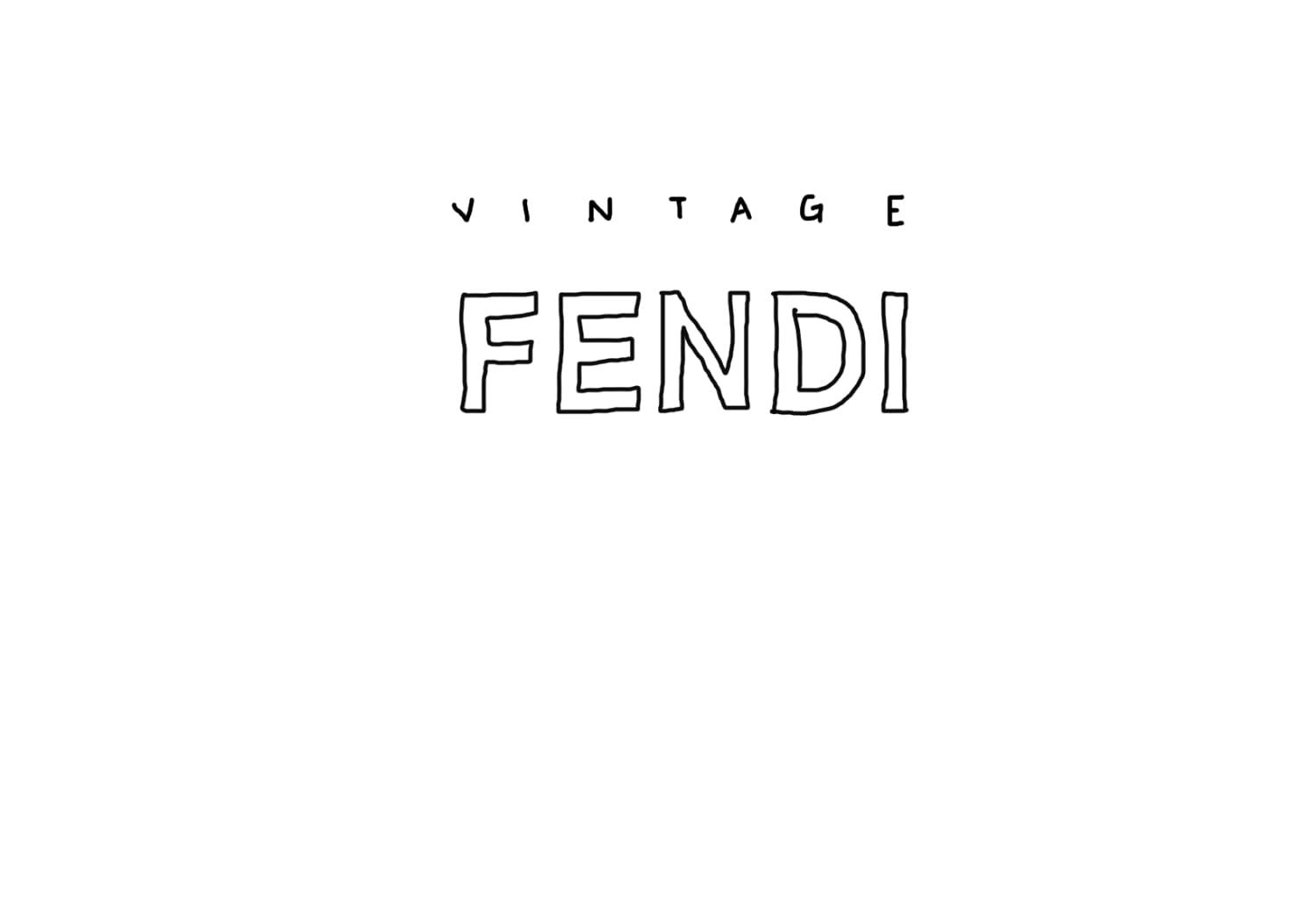 Vintage Fendi White Monogram Mini Croissant Bag – Treasures of NYC
