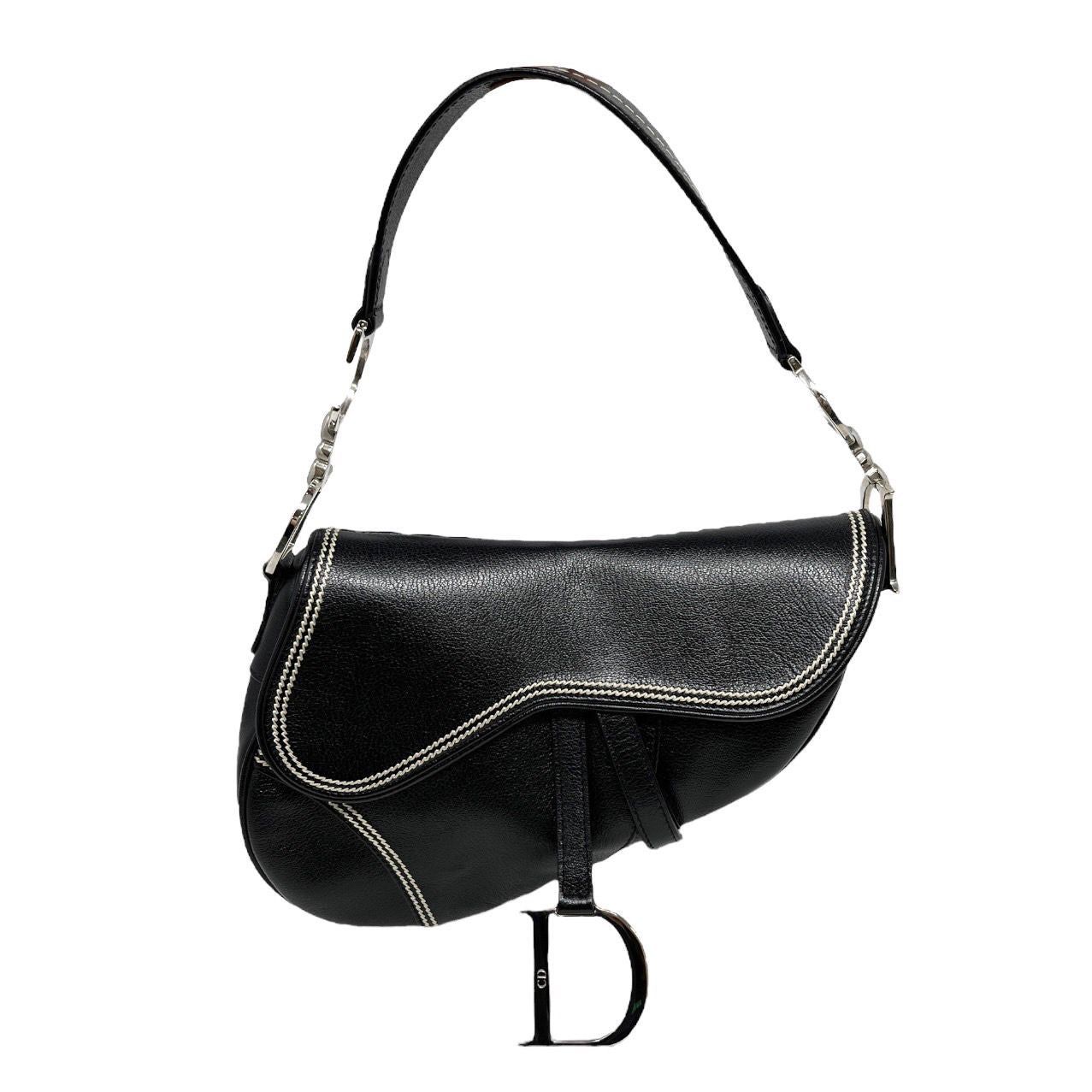 IMG_9850  Dior saddle bag, Saddle bags, Black leather outfit