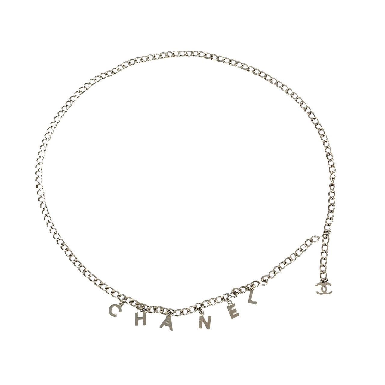 Chanel Silver Logo Chain Belt – Treasures of NYC
