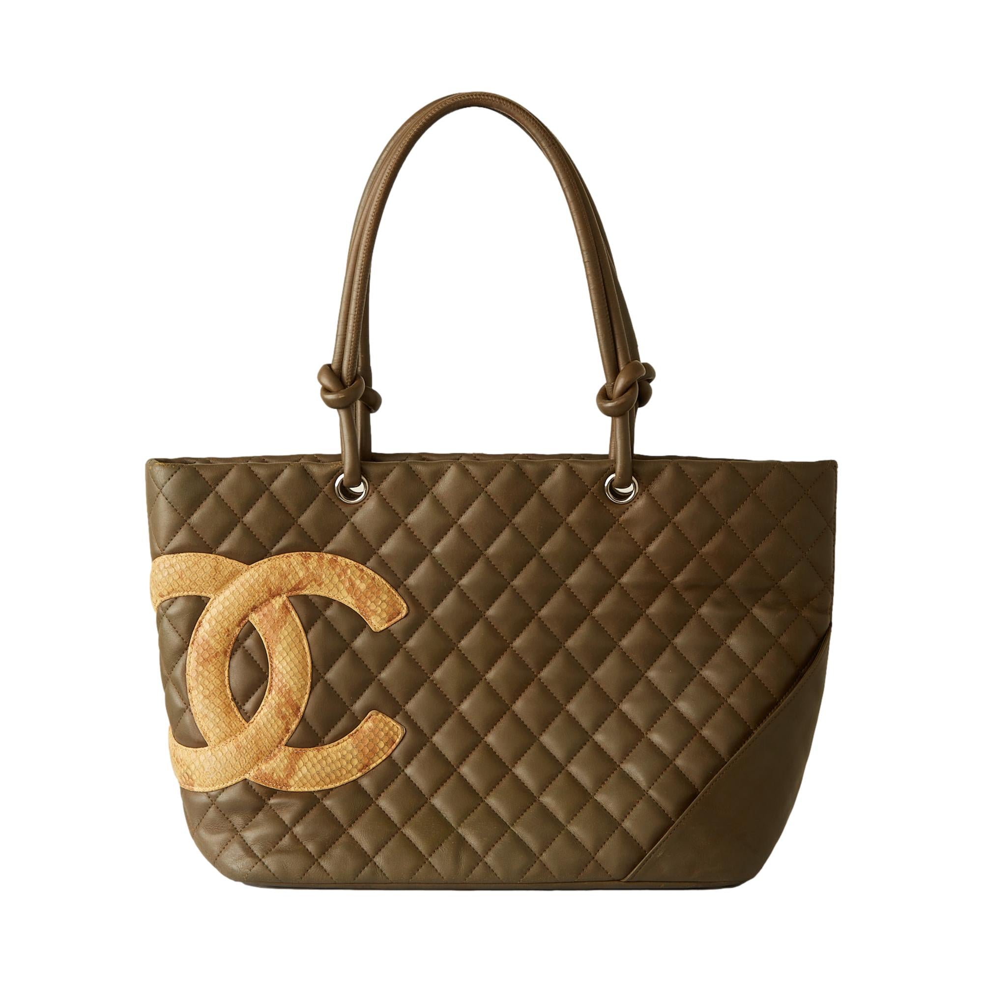 Chanel Olive Green Quilted Cambon Shoulder Bag – Treasures of NYC