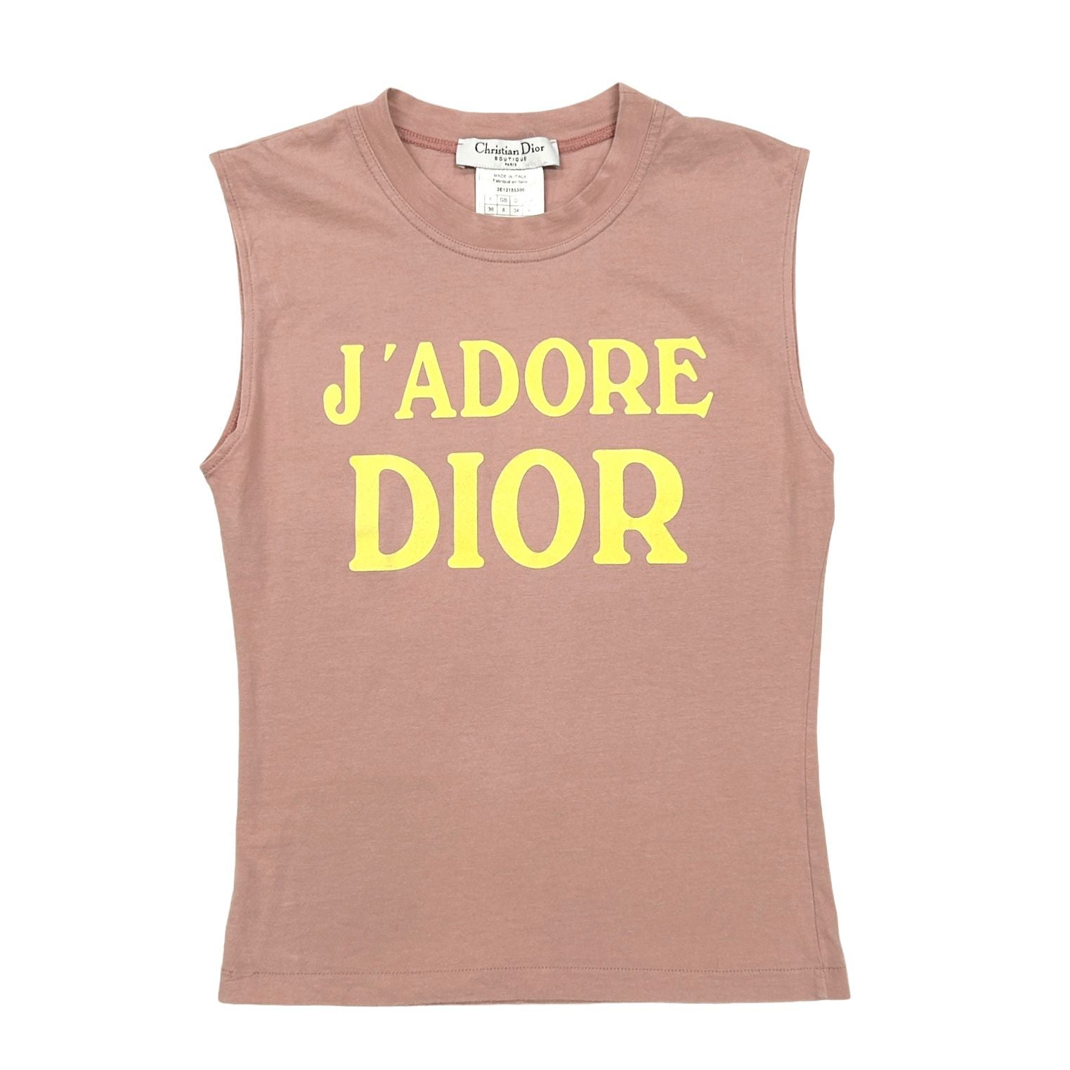 Dior 'J'Adore' Pink Logo Tank – Treasures of NYC