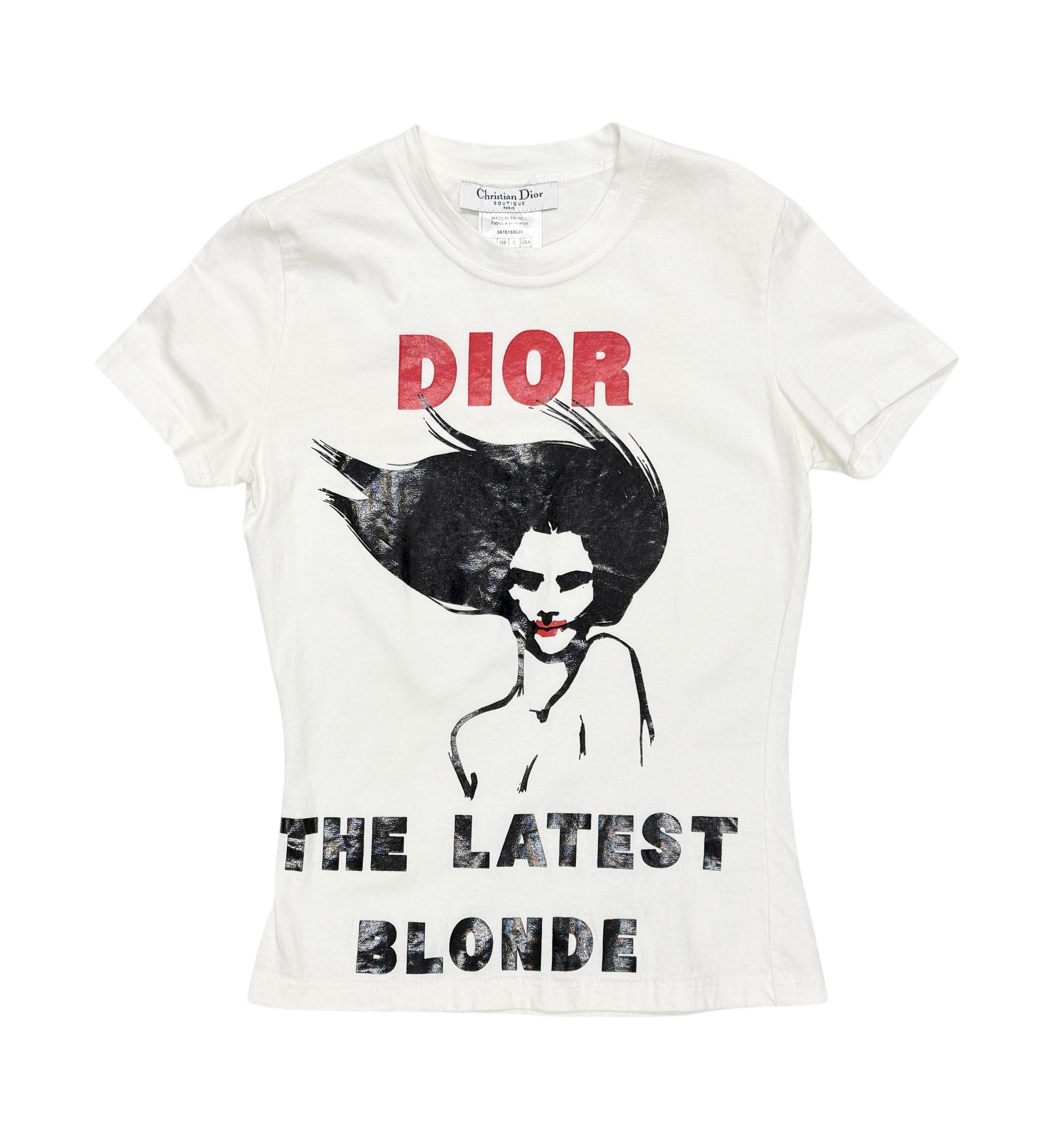 Christian Dior The Latest Blonde Tシャツ Dior “The Latest Blonde” Logo Tee – Treasures of NYC