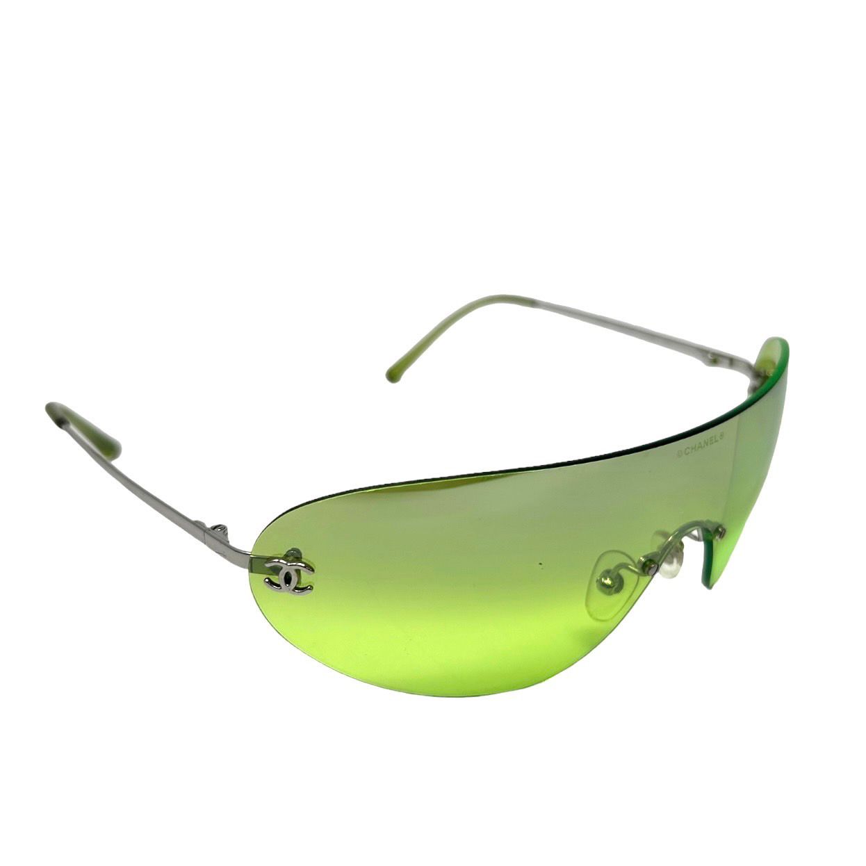 Chanel Lime Green Rimless Sunglasses – Treasures of NYC