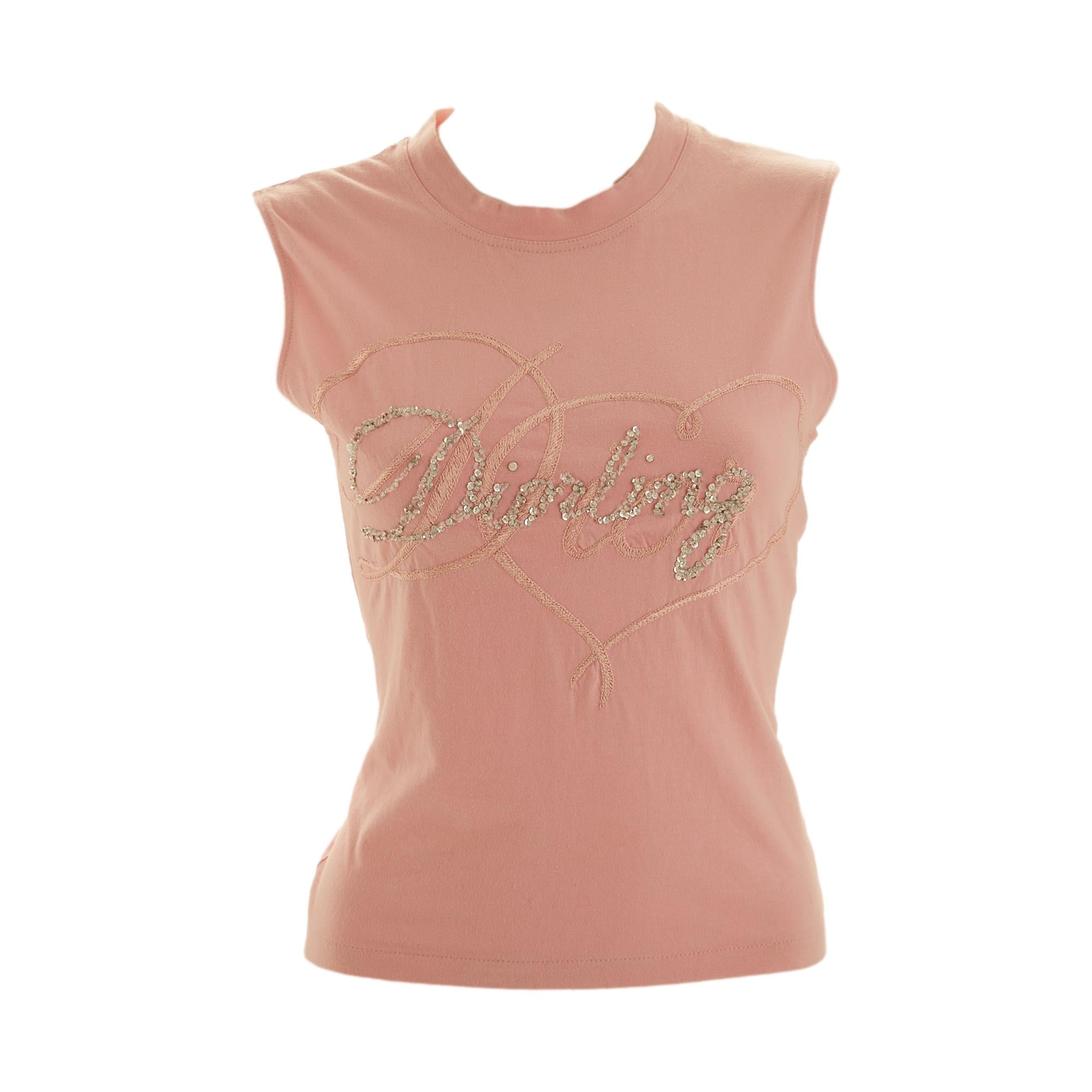 Dior Pink 'Diorling' Beaded Tank – Treasures of NYC