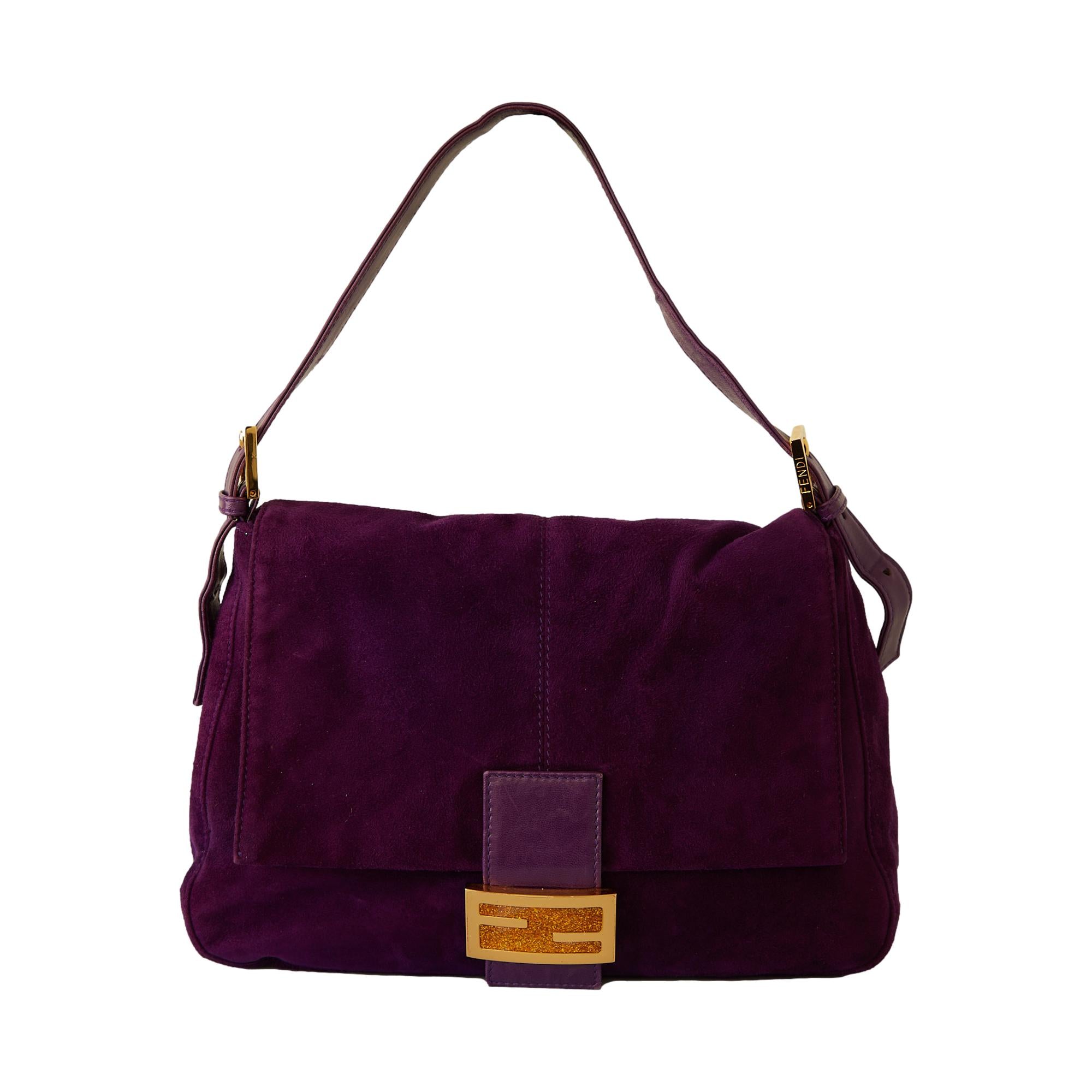 Fendi Purple Suede Baguette Bag – Treasures of NYC