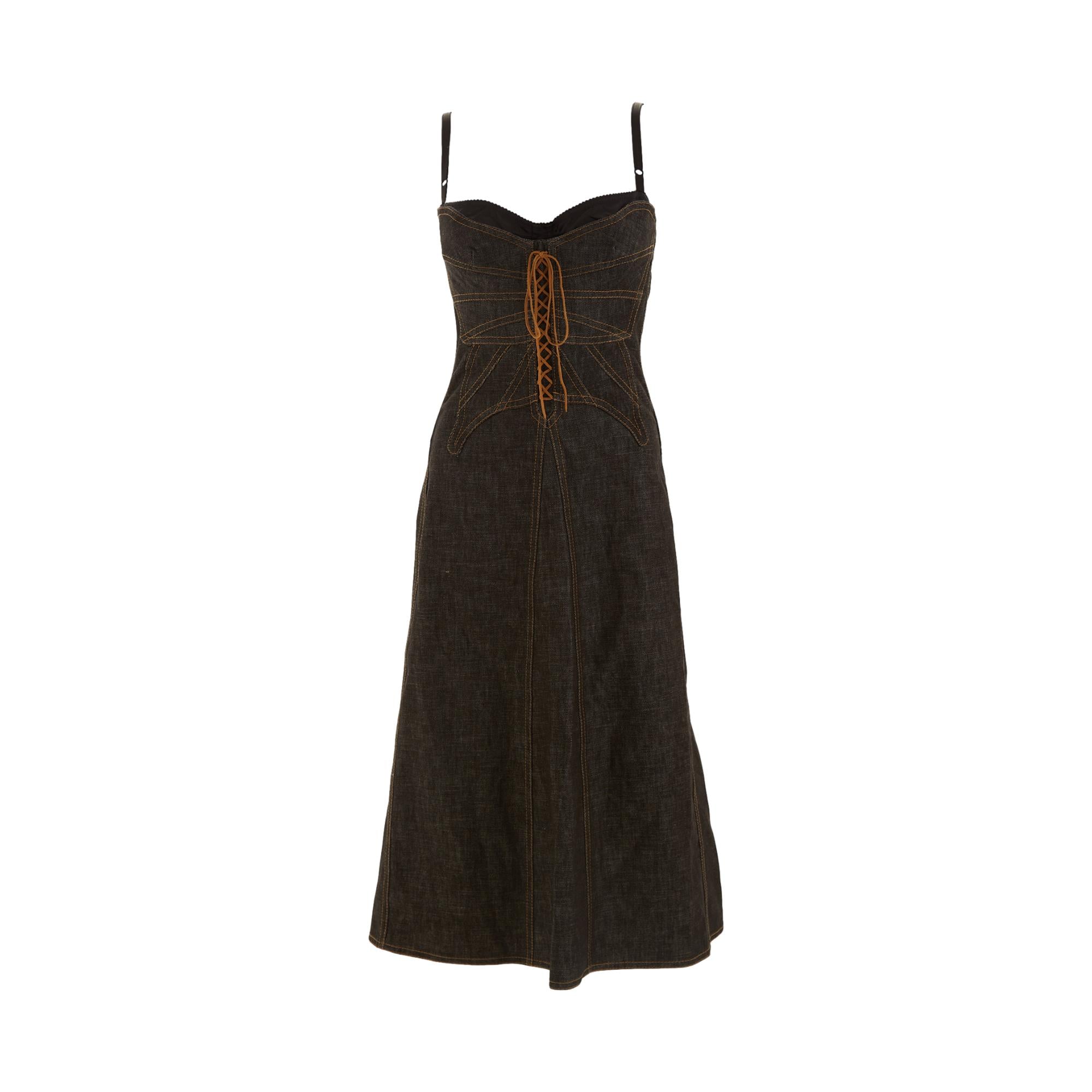Dolce & Gabbana Denim Corset Butterfly Dress Dolce & Gabbana Denim Corset Butterfly Dress