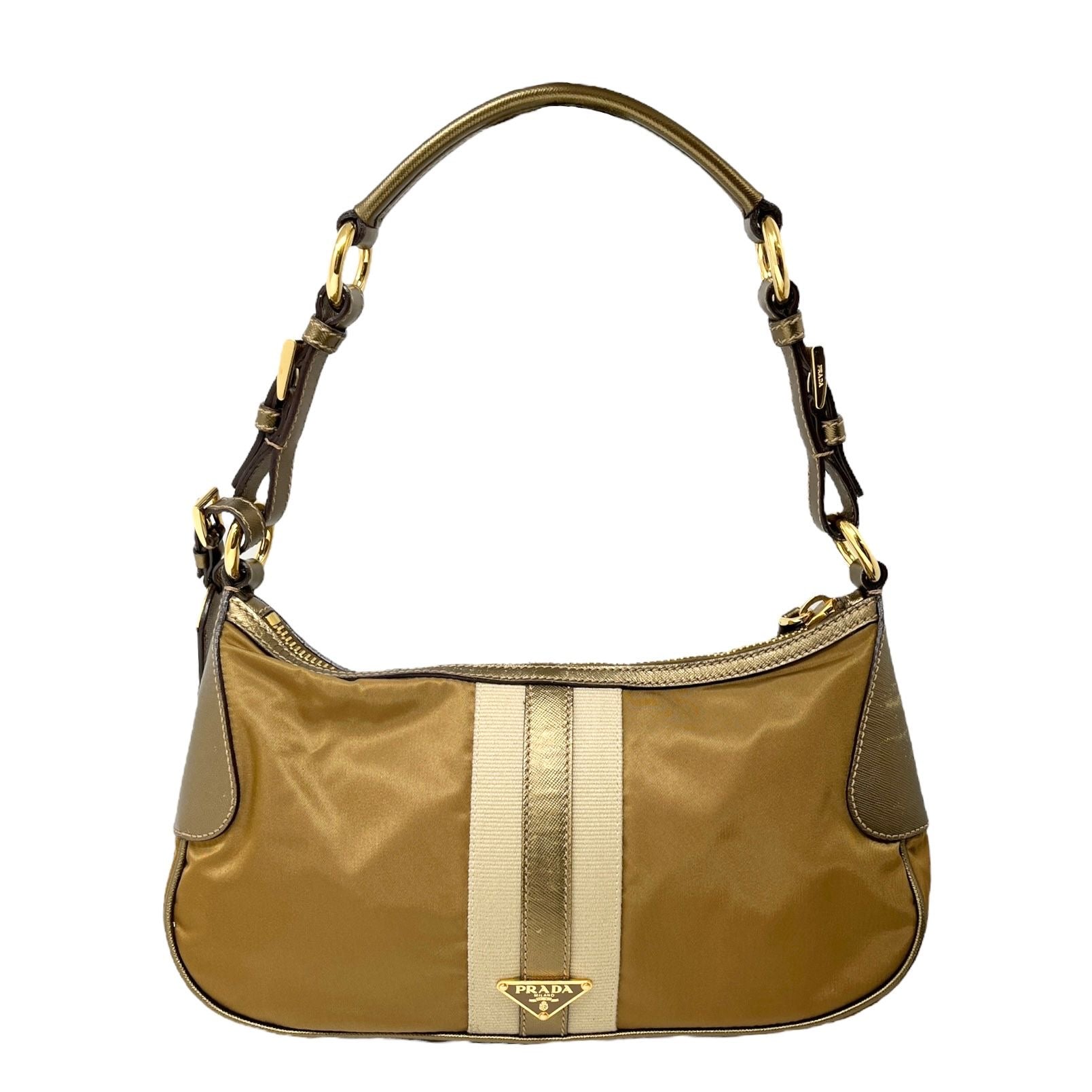 バッグ PRADA Vintage Brown Shoulder Bag PRADA Handbag Shoulder Bag Brown Suede Vintage Women's Used