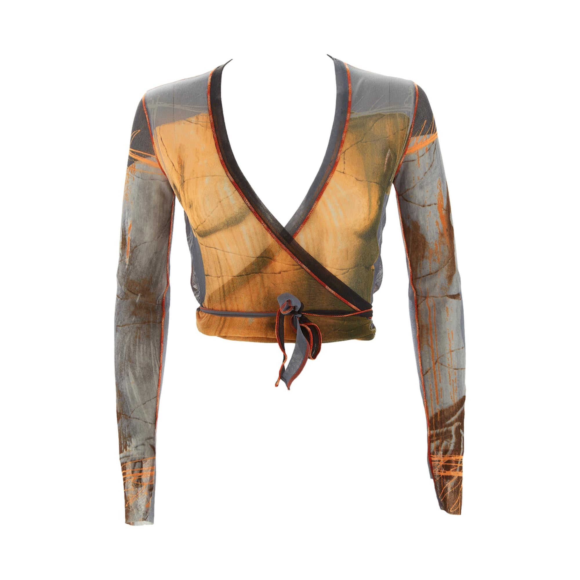Jean Paul Gaultier Mesh Wrap Top – Treasures of NYC