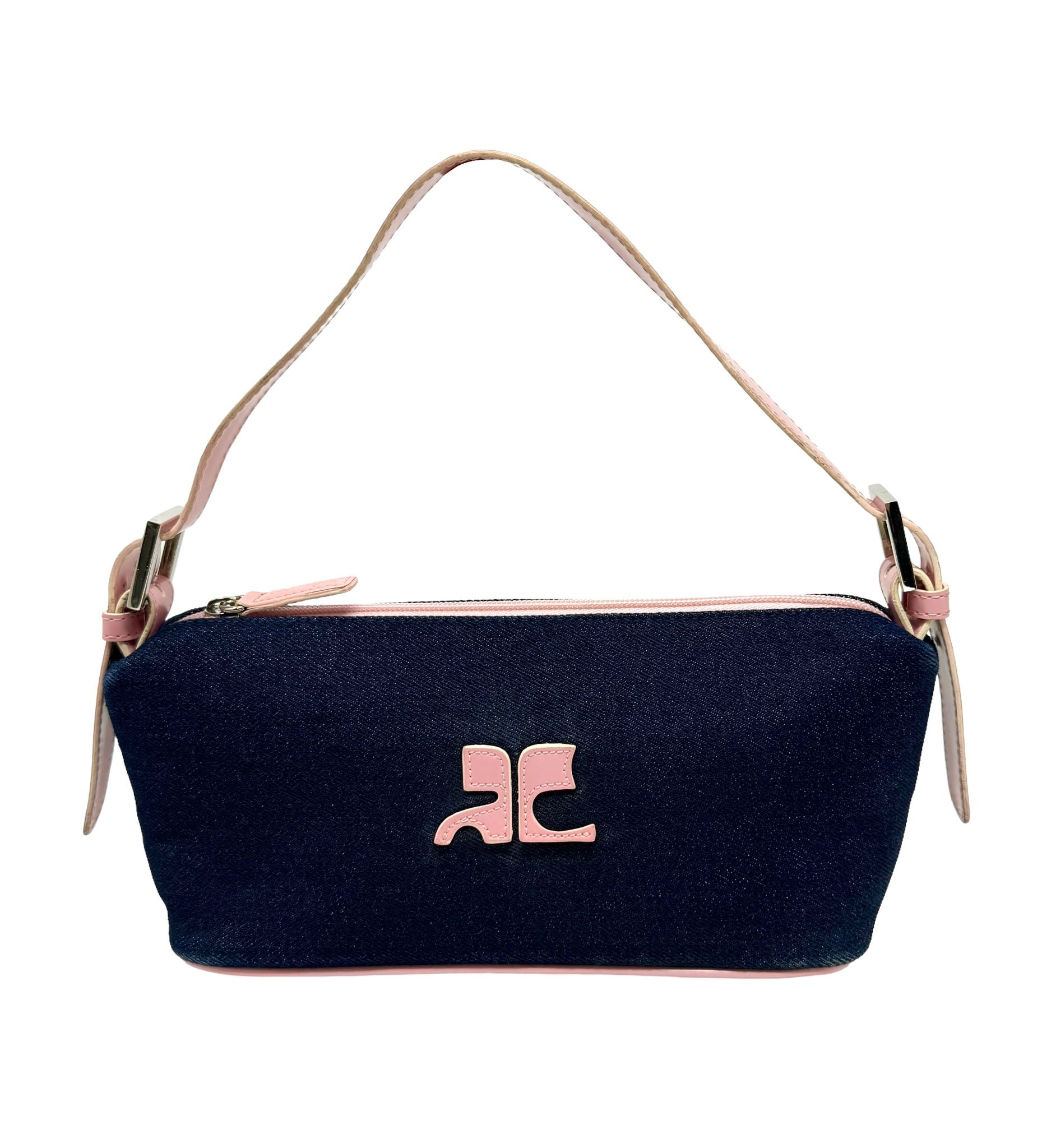 Courreges Denim Logo Shoulder Bag – Treasures of NYC