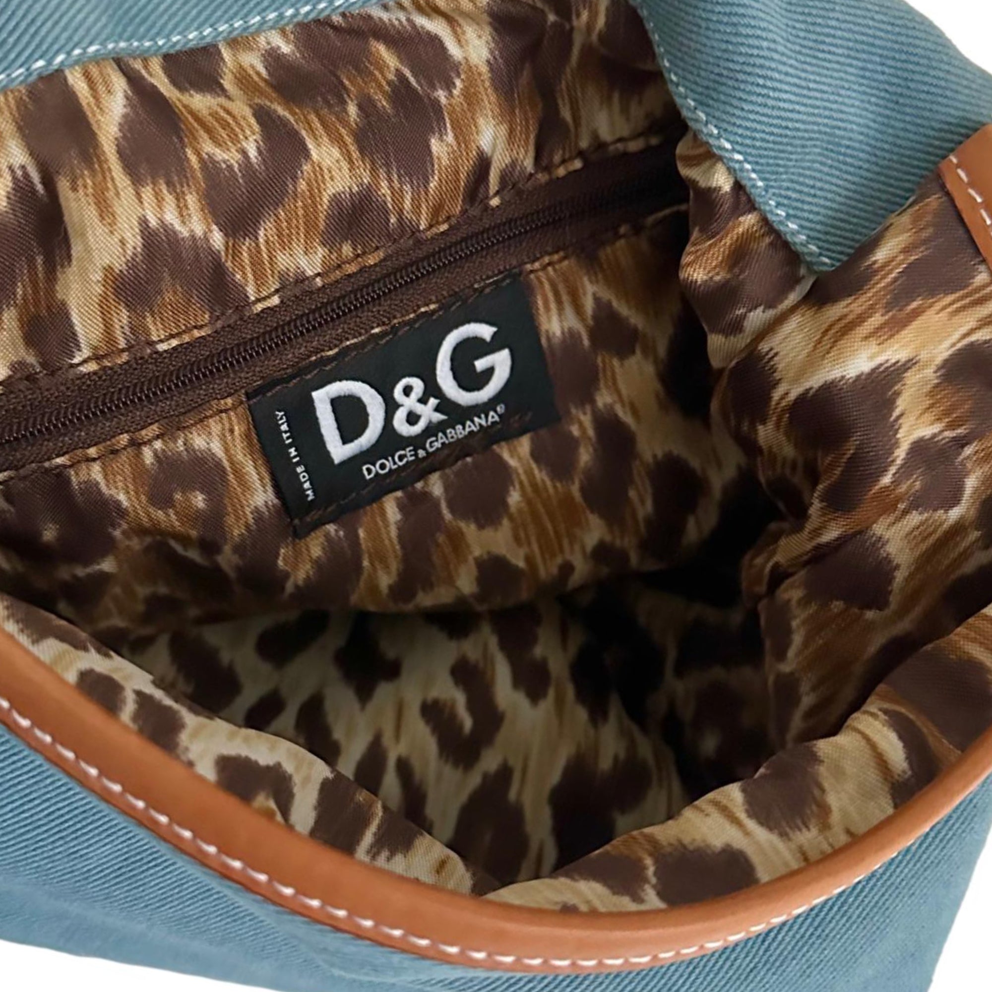 Dolce & Gabbana Denim Stuffed Animal Bag