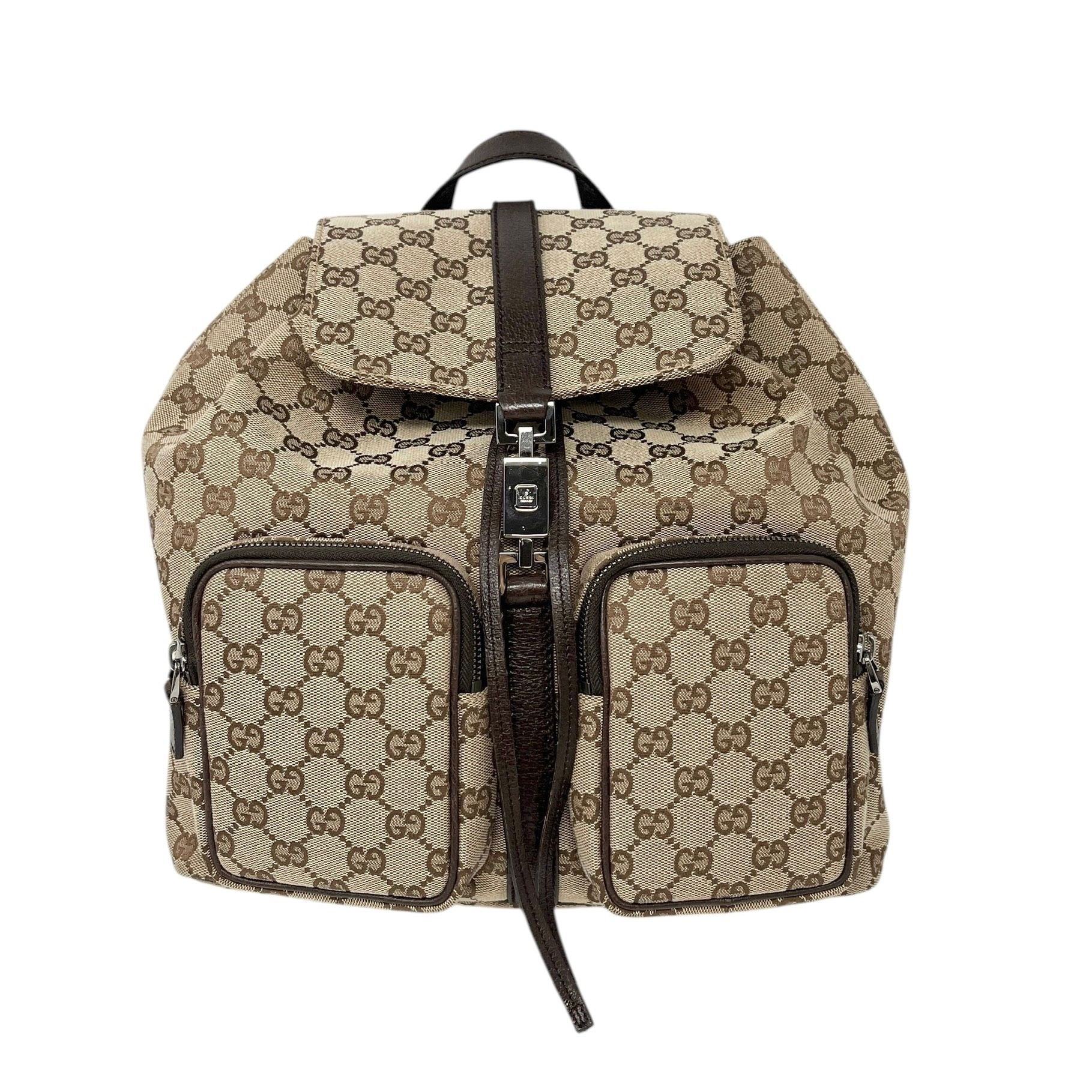 Gucci Canvas Logo Backpack – Treasures of NYC
