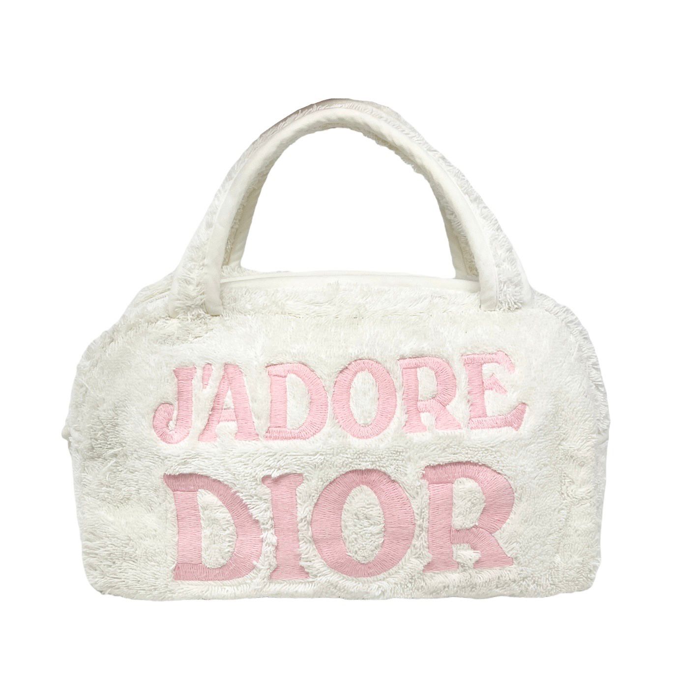 Dior Pink Logo Terry Cloth Bag – Treasures of NYC