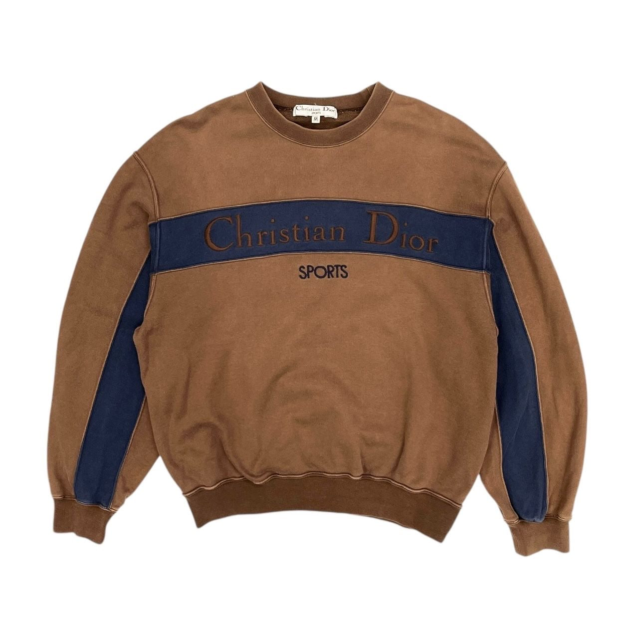 Dior Sports Brown + Navy Stripe Logo Sweatshirt – Treasures of NYC