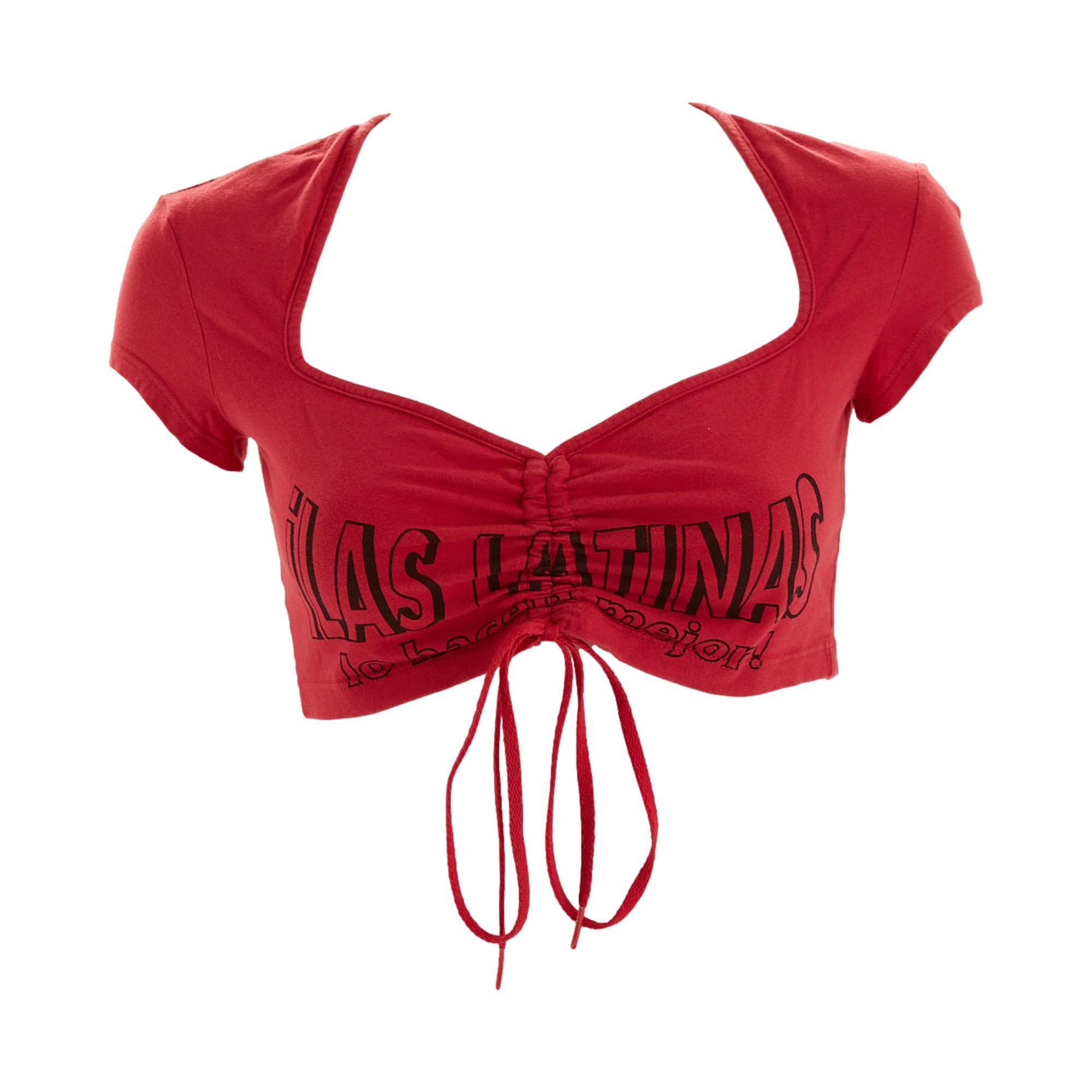 Dolce & Gabbana Pink Cropped 'Latinas' Top – Treasures of NYC