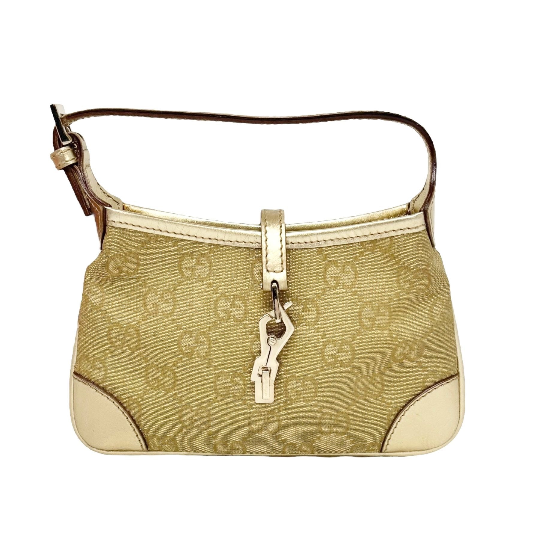 GUCCI ゴールド パーティーバッグ Gucci Mini Gold Jackie Bag – Treasures of NYC