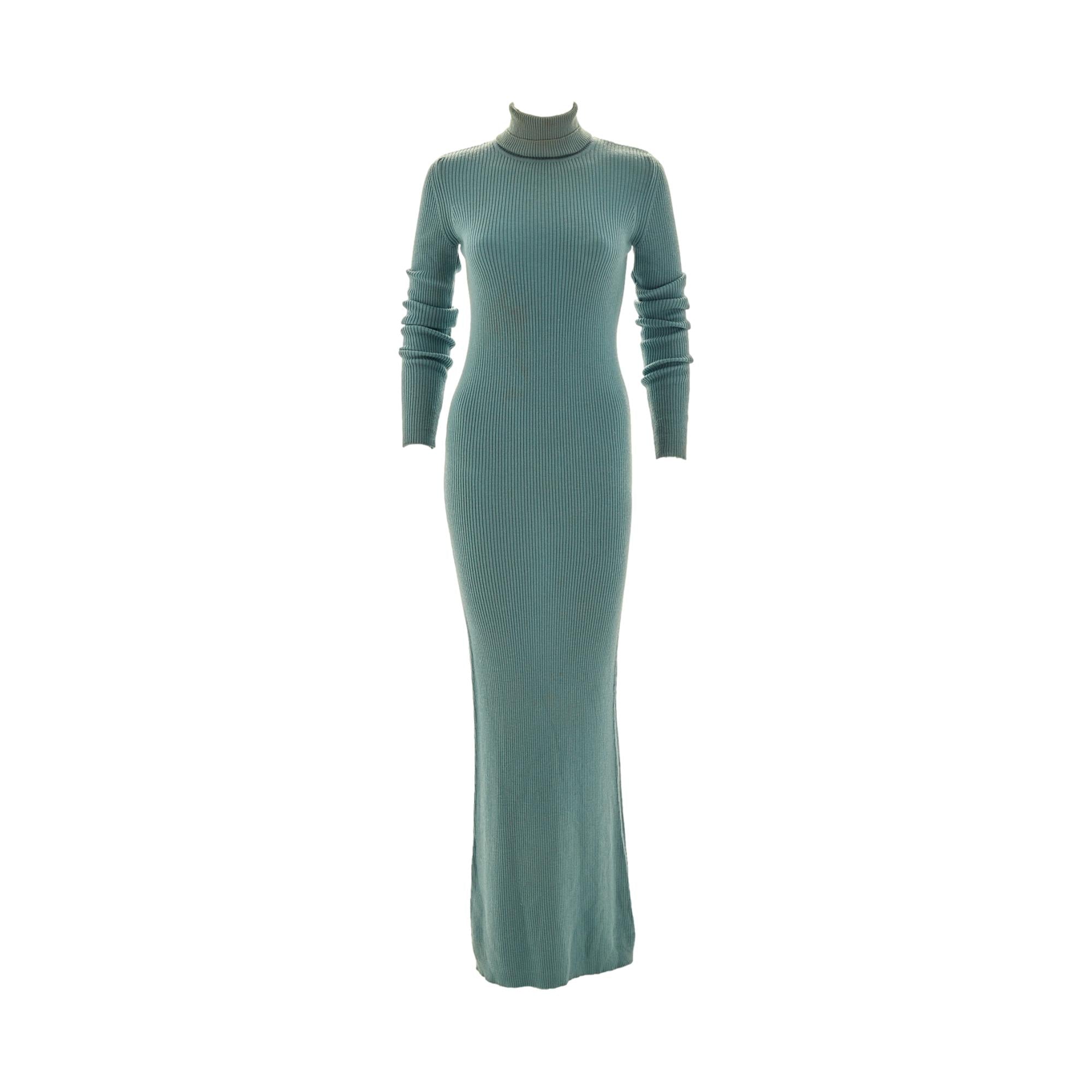 Dior Baby Blue Ribbed Sweater Dress Treasures of NYC Dior Baby Blue Ribbed Sweater Dress Treasures of NYC