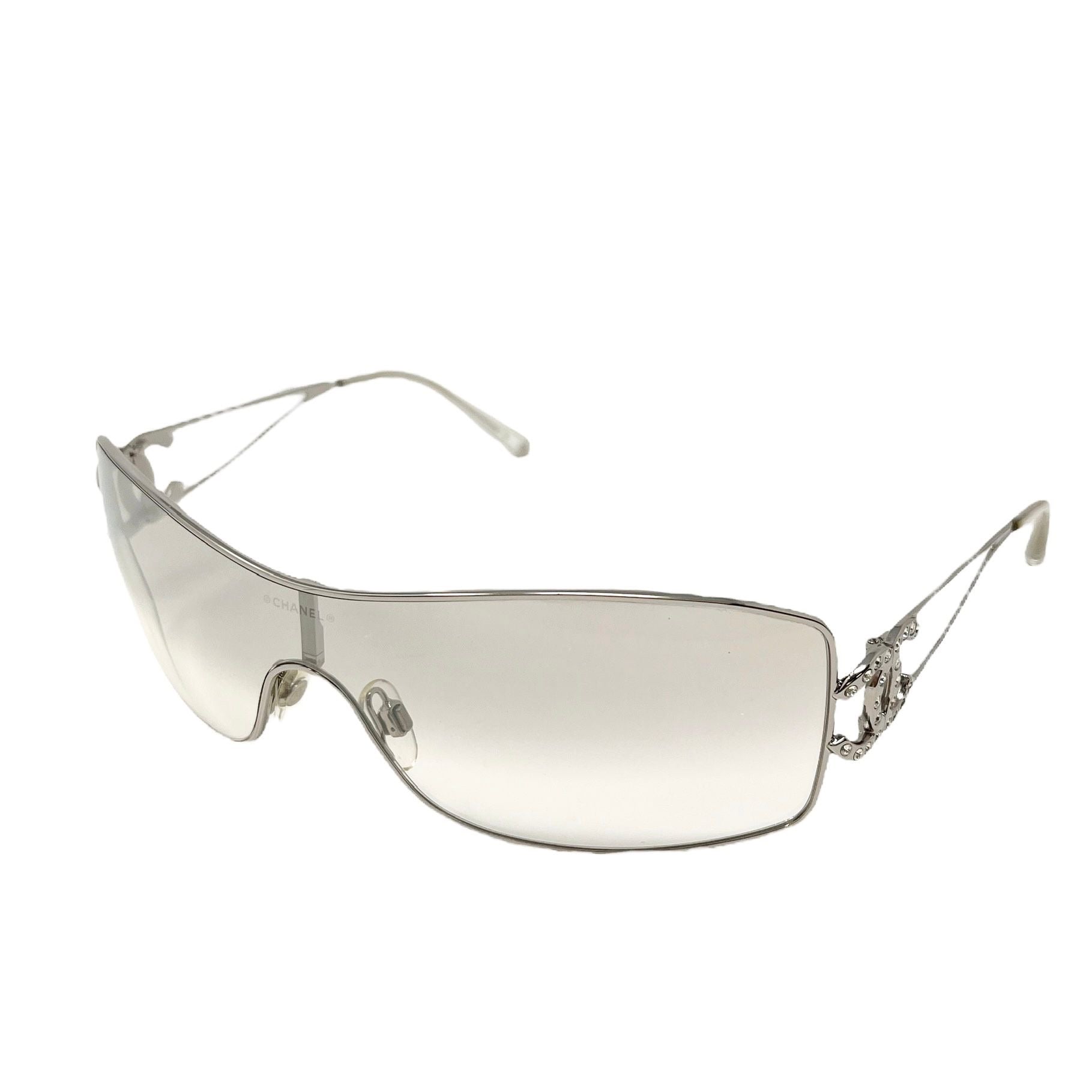 Chanel Clear Rhinestone Rimless Sunglasses – Treasures of NYC