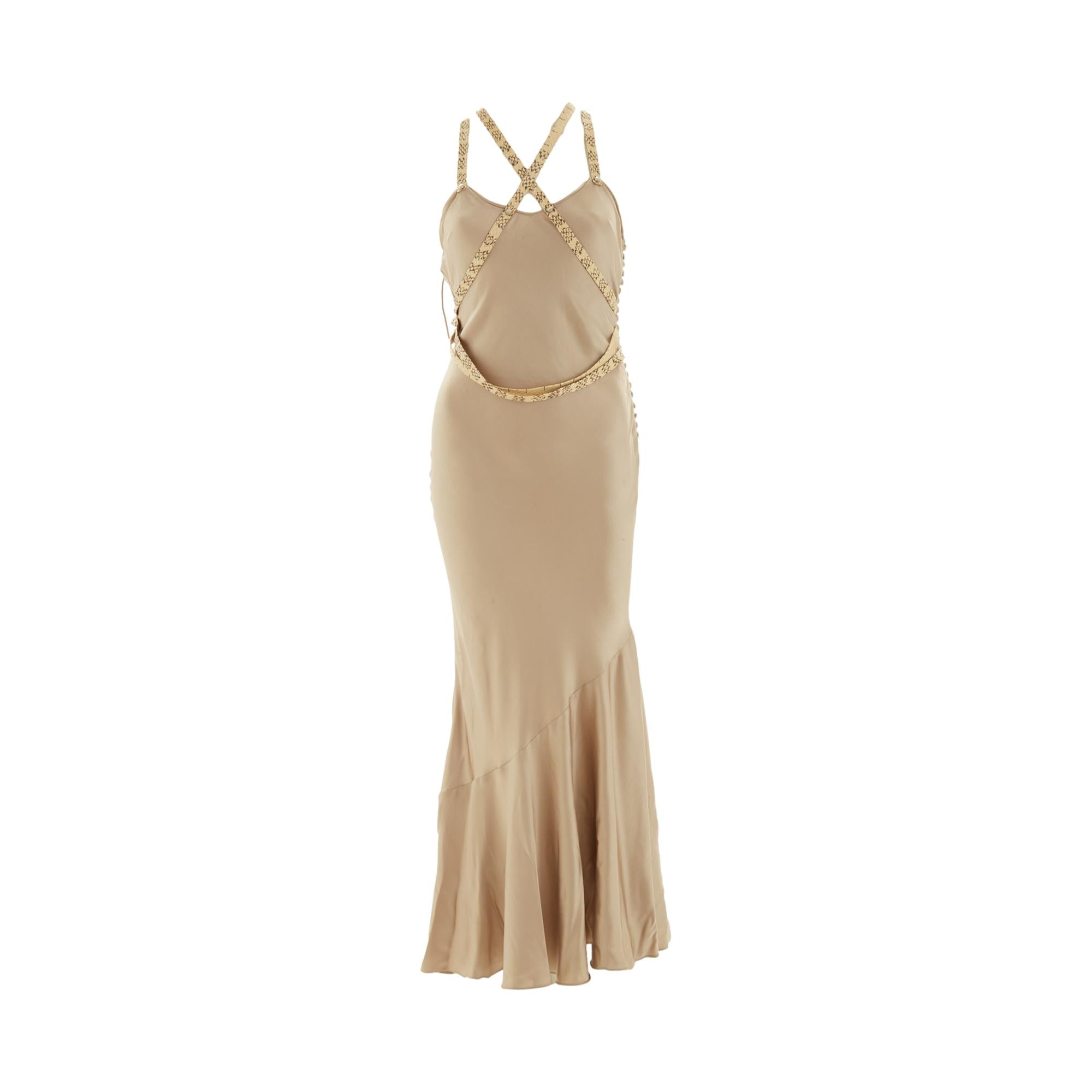 Dior Silk + Snakeskin Strap Gown Treasures of NYC Dior Silk + Snakeskin Strap Gown Treasures of NYC