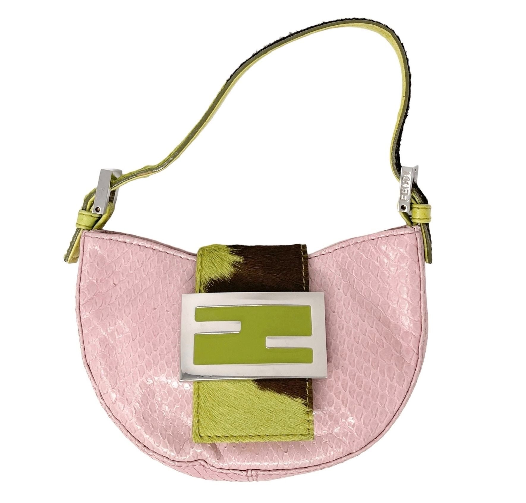 Fendi Pink Snakeskin Croissant – Treasures of NYC