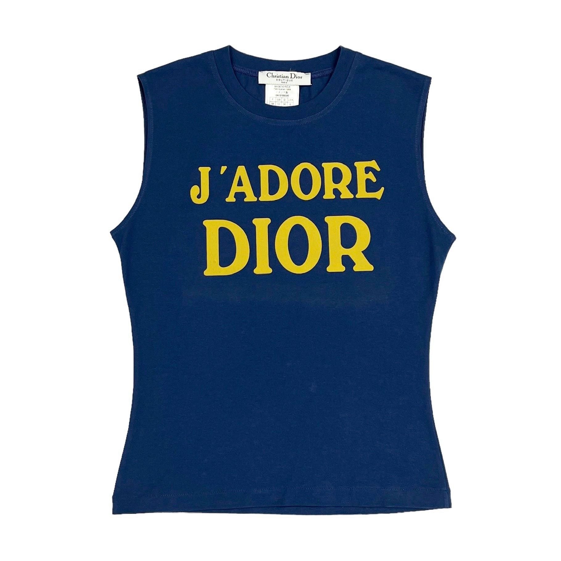 Christian Dior \"jadore dior\"タンクトップ CHRISTIAN DIOR Fall Winter 2003 