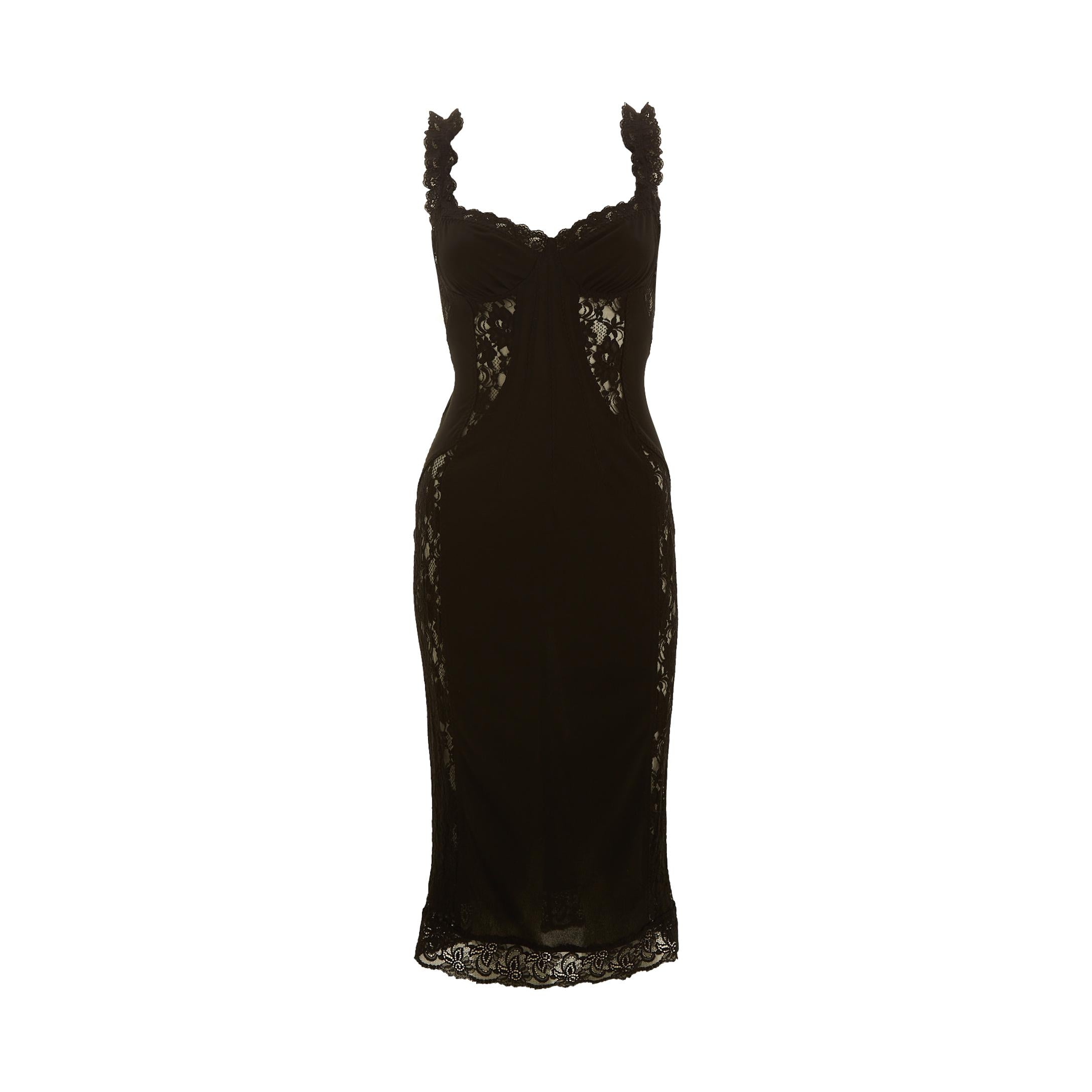 Dolce & Gabbana Black Lace Dress – Treasures of NYC