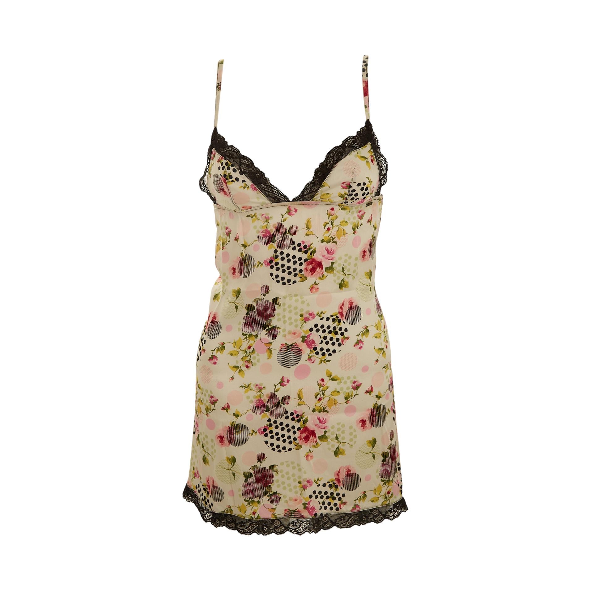 Dior White Floral Print Silk Slip Dress Treasures of NYC Dior White Floral Print Silk Slip Dress Treasures of NYC