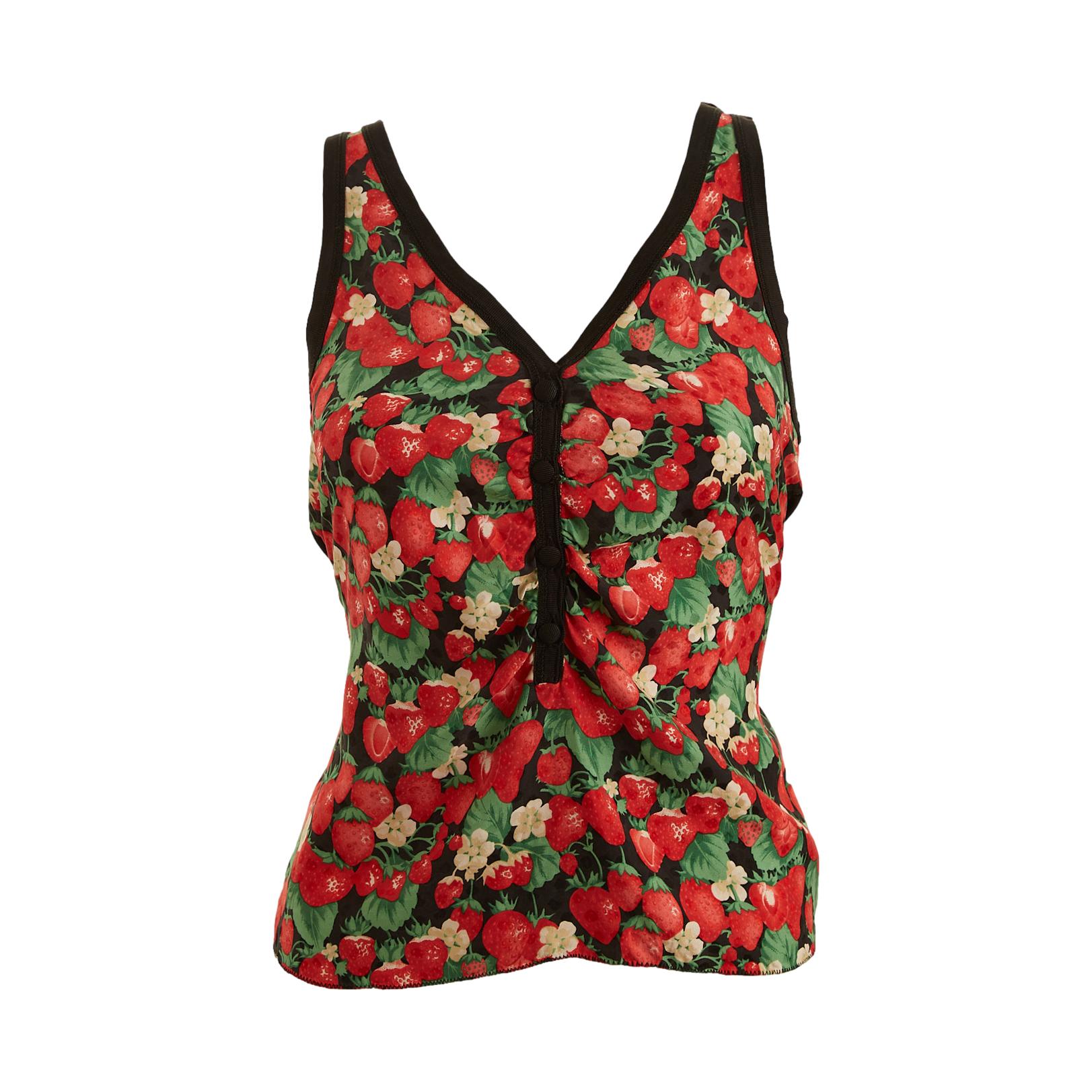 Dolce & Gabbana Strawberry Print Tank – Treasures of NYC