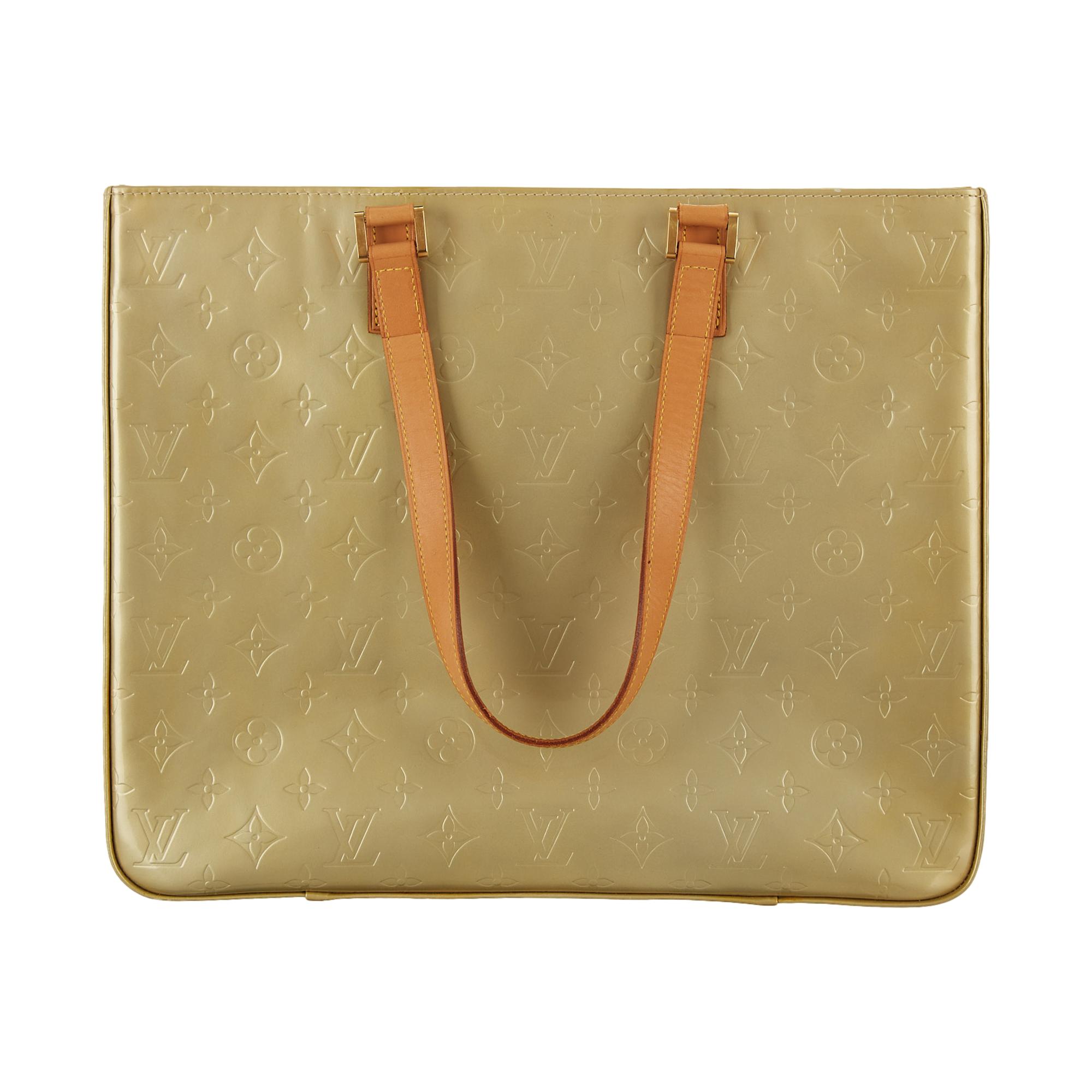 Louis Vuitton Vintage Green Vernis Monogram Handbag/ Shoulder Bag Leather  ref.547421 - Joli Closet