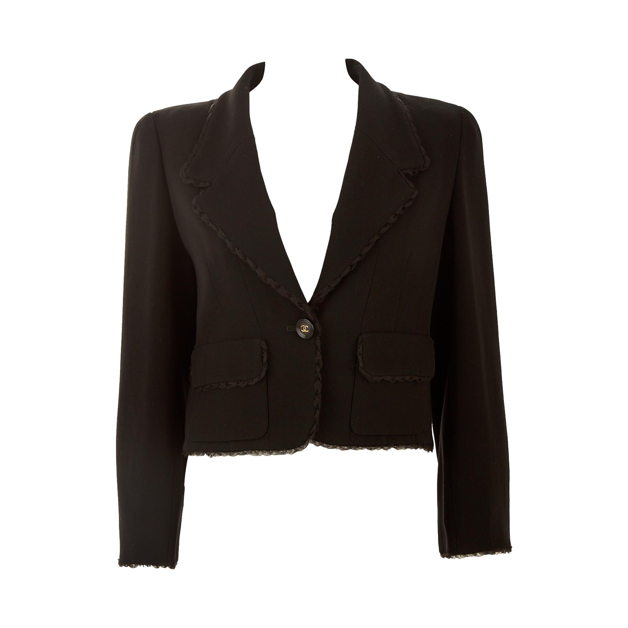 Chanel Black Cropped Jacket – Treasures of NYC