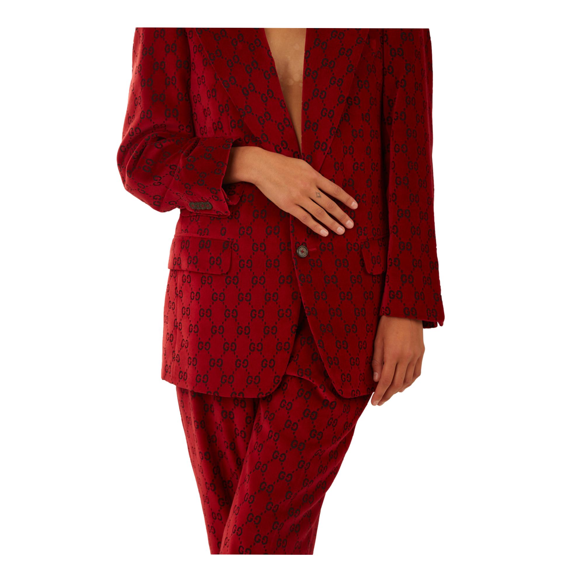 Gucci's Famous Red Velvet Suit