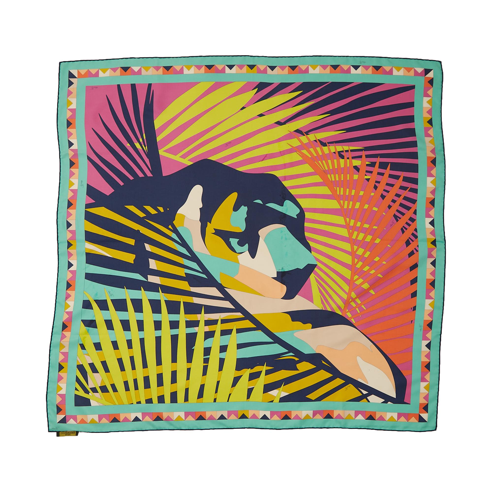 Printed Silk Scarf in Multicoloured - Pucci