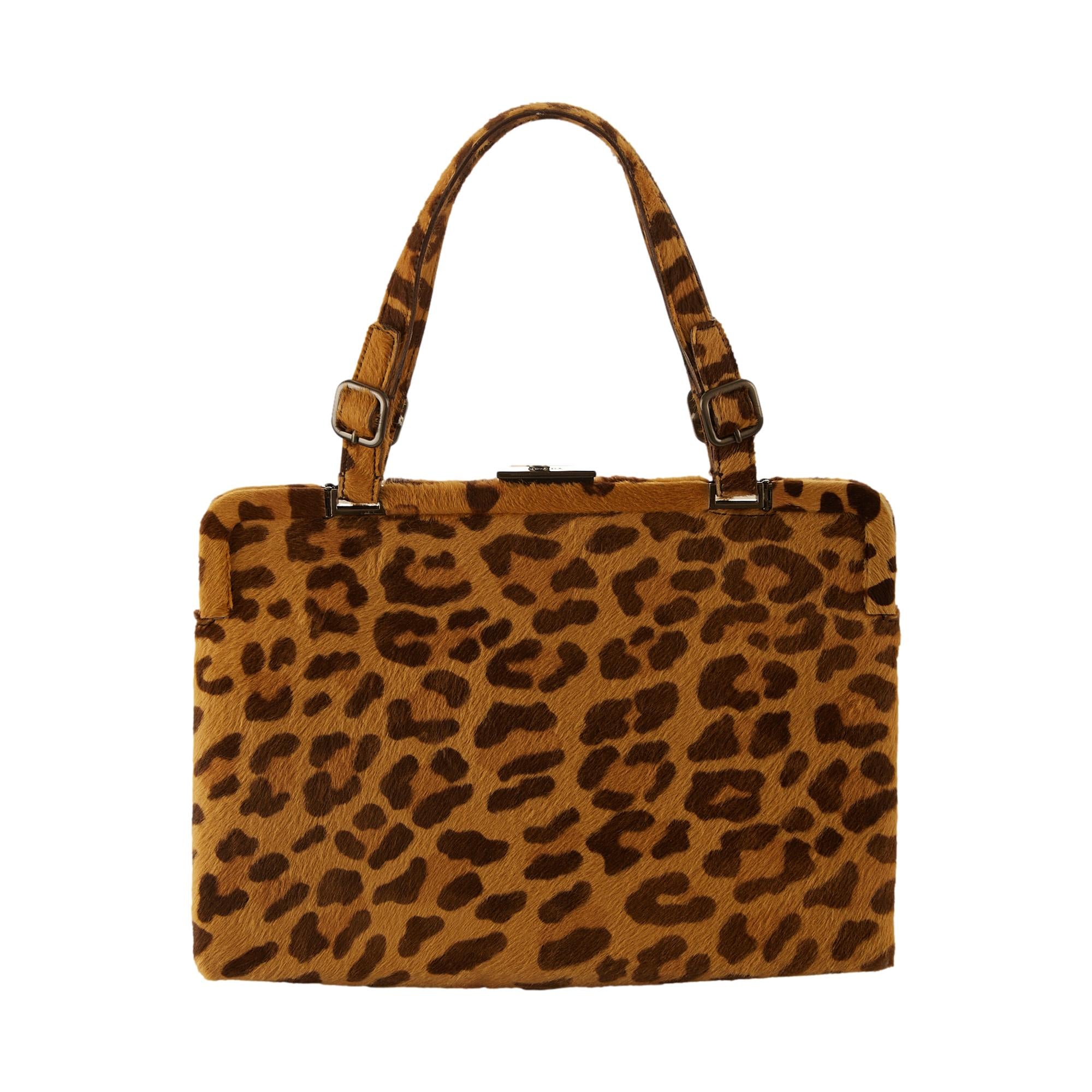 Cheetah print bag