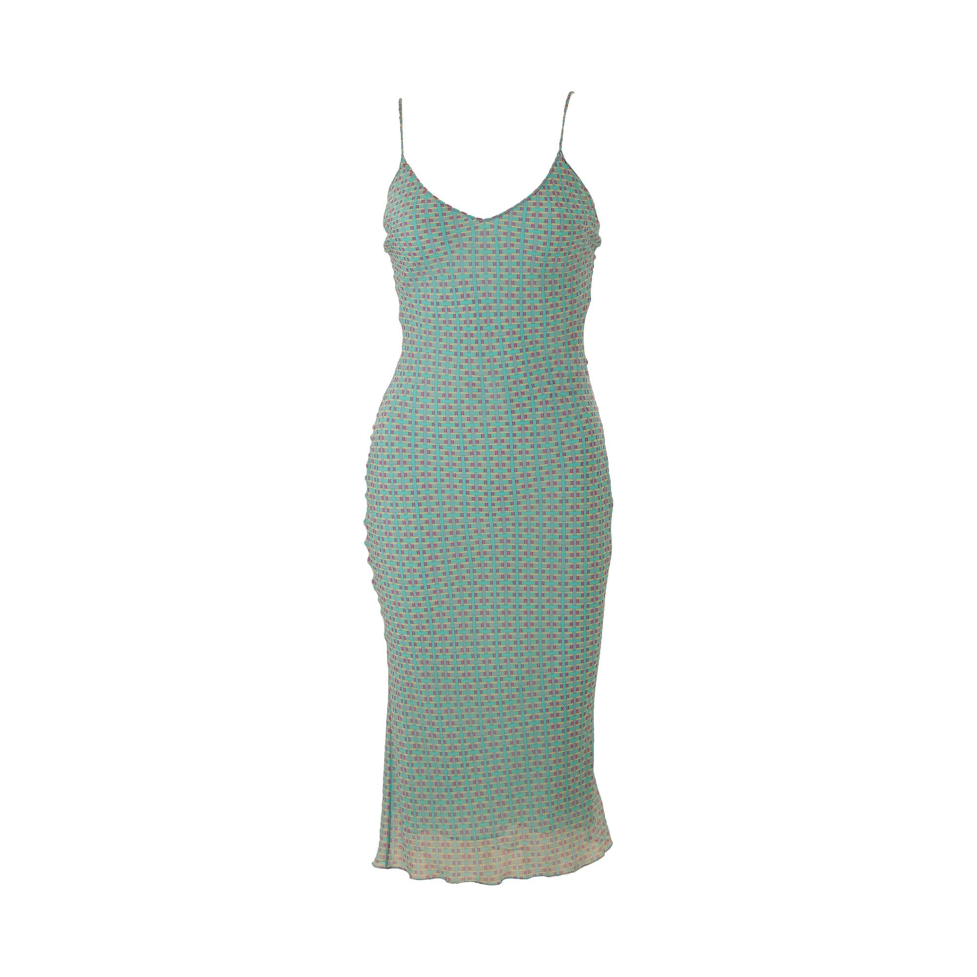 Dior Blue Print Silk Dress – Treasures of NYC