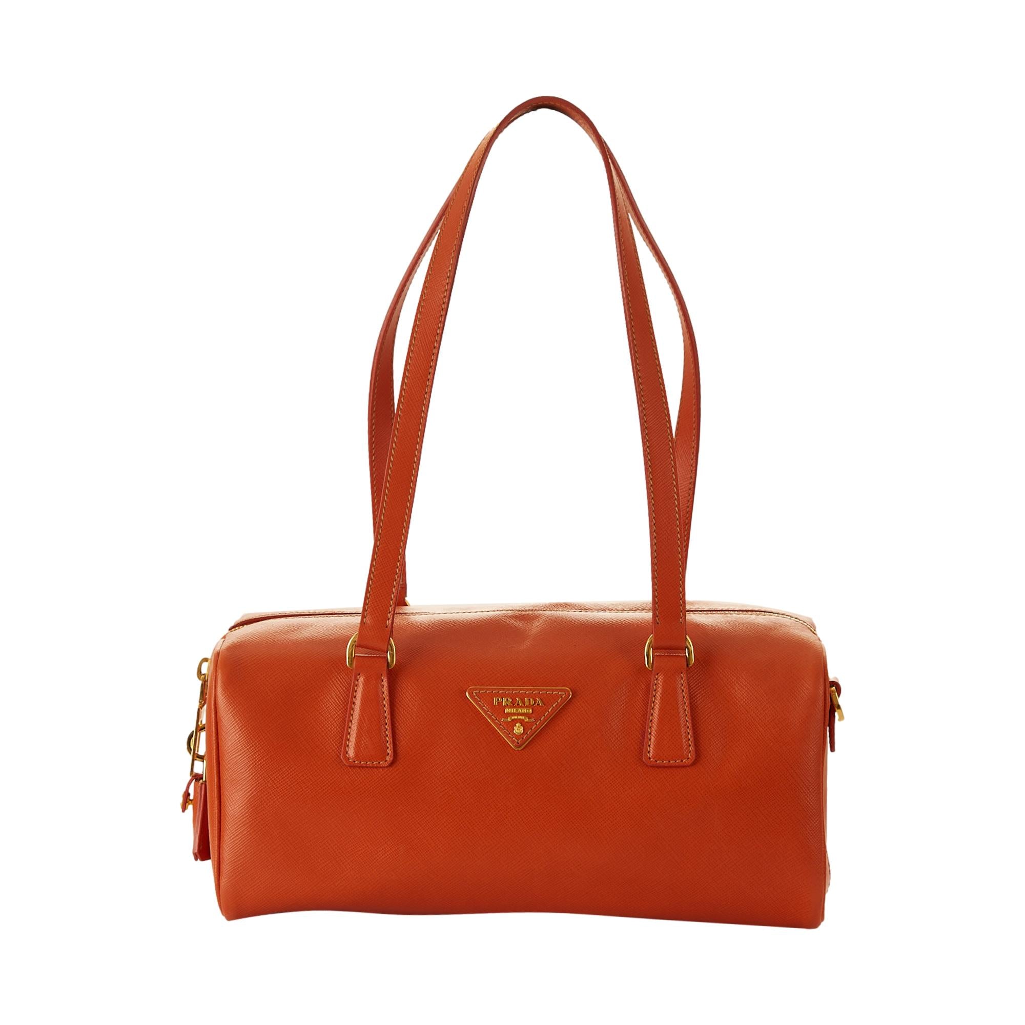 Prada Orange Logo Shoulder Bag – Treasures of NYC
