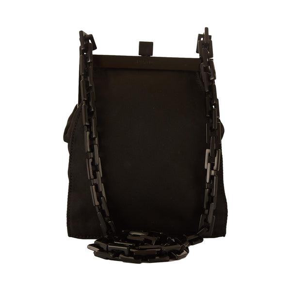 Prada Black Nylon Chain Mini Bag