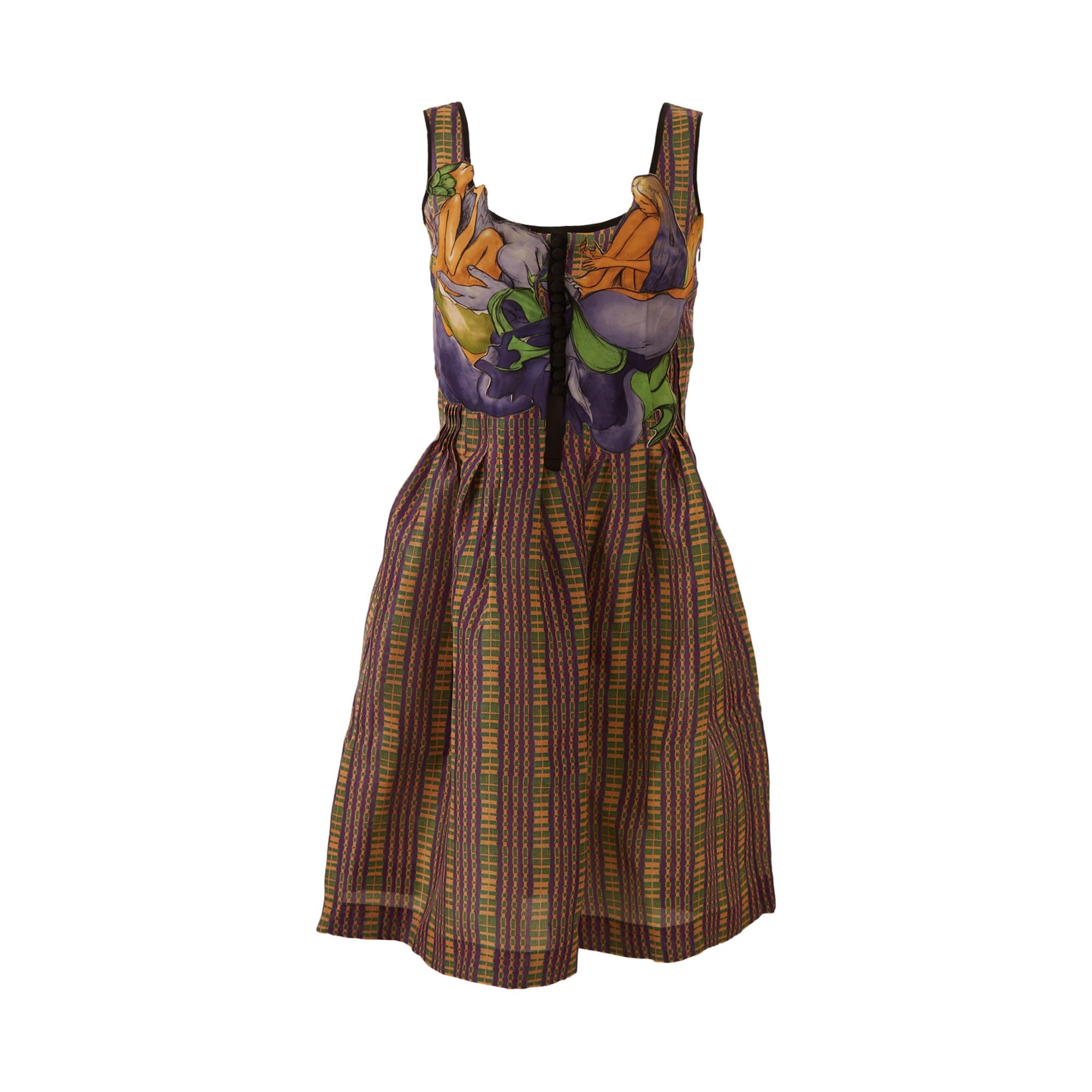 prada fairy dress Prada | Dresses | Prada Vintage Spring 208 Silk Fairy Fairytale Print Dress Archive James Jean 40