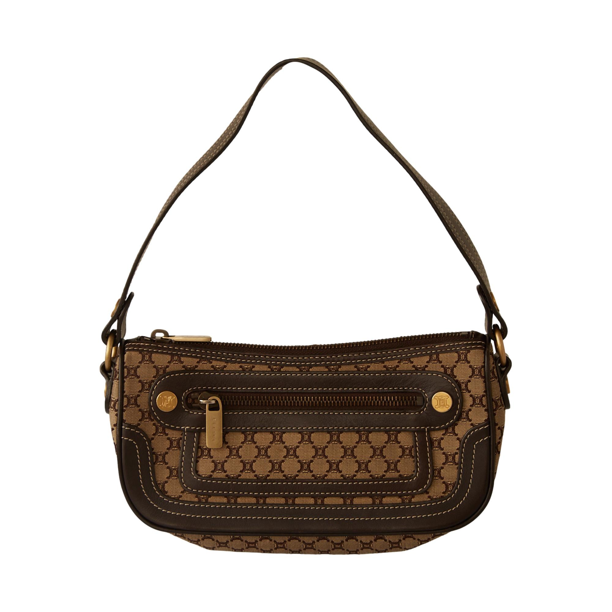Celine Black Logo Shoulder Bag main image 1