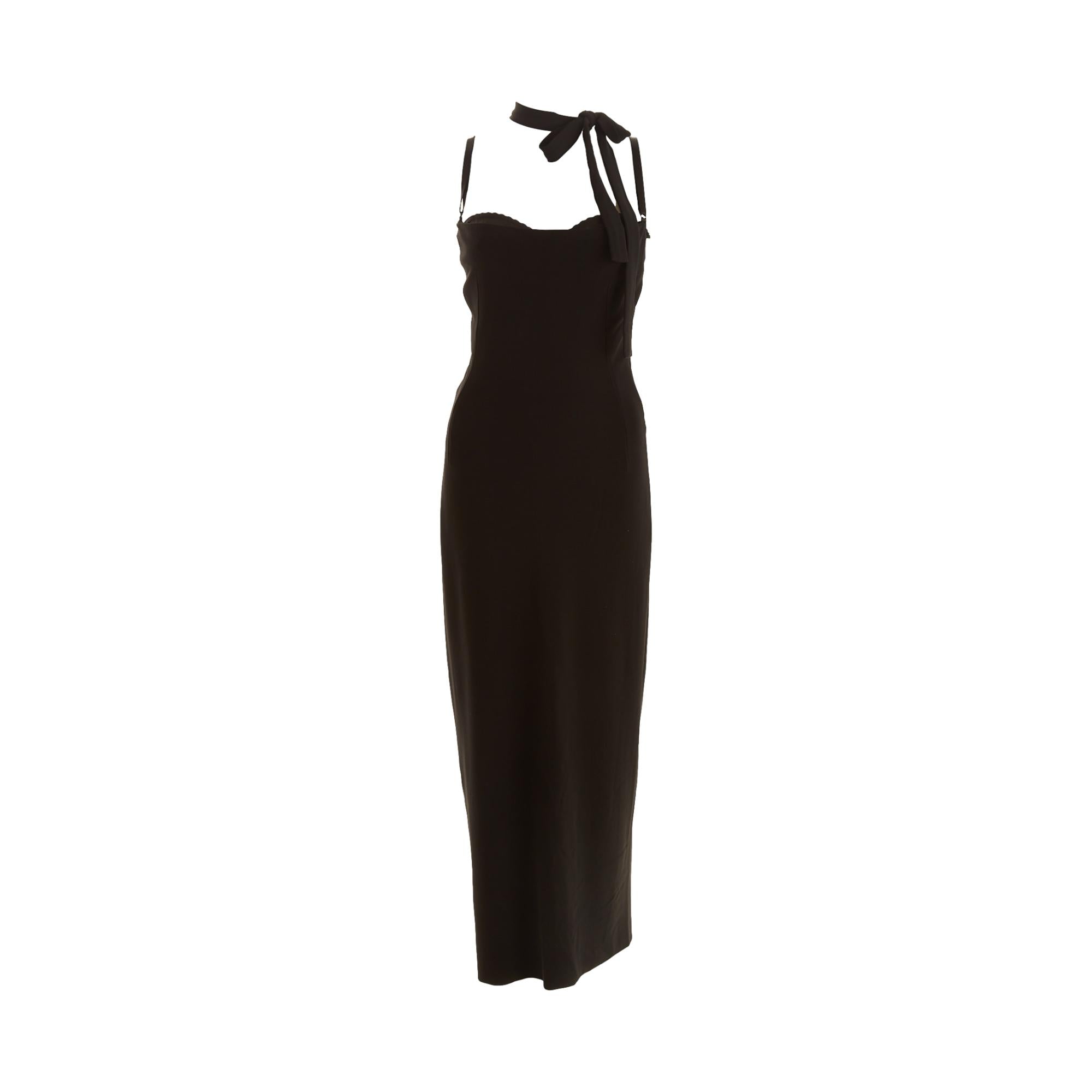 Dolce & Gabbana Black Choker Gown – Treasures of NYC