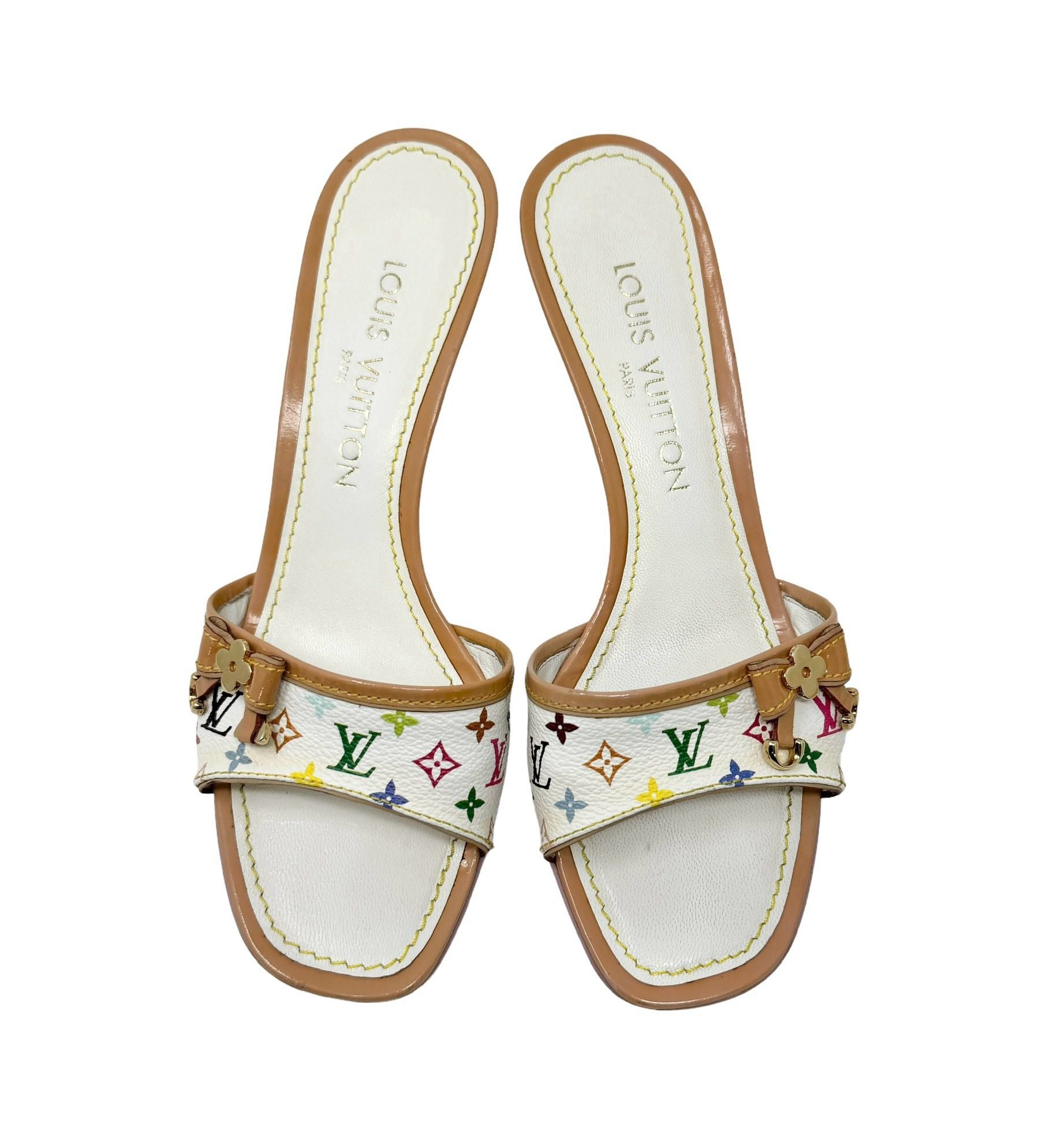 Louis Vuitton Multicolor Monogram Kitten Heels – Treasures