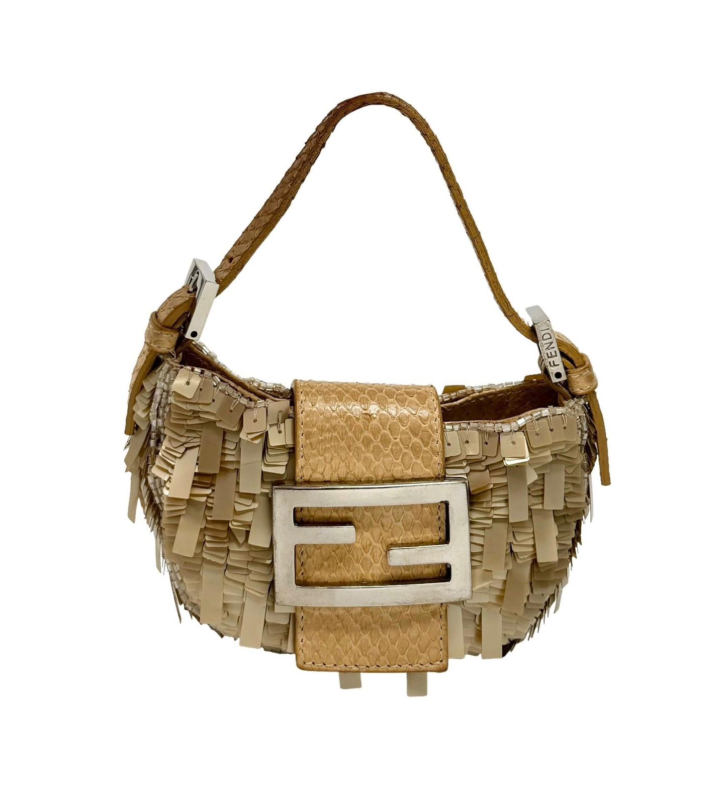 Fendi Gold Sequin Croissant – Treasures of NYC