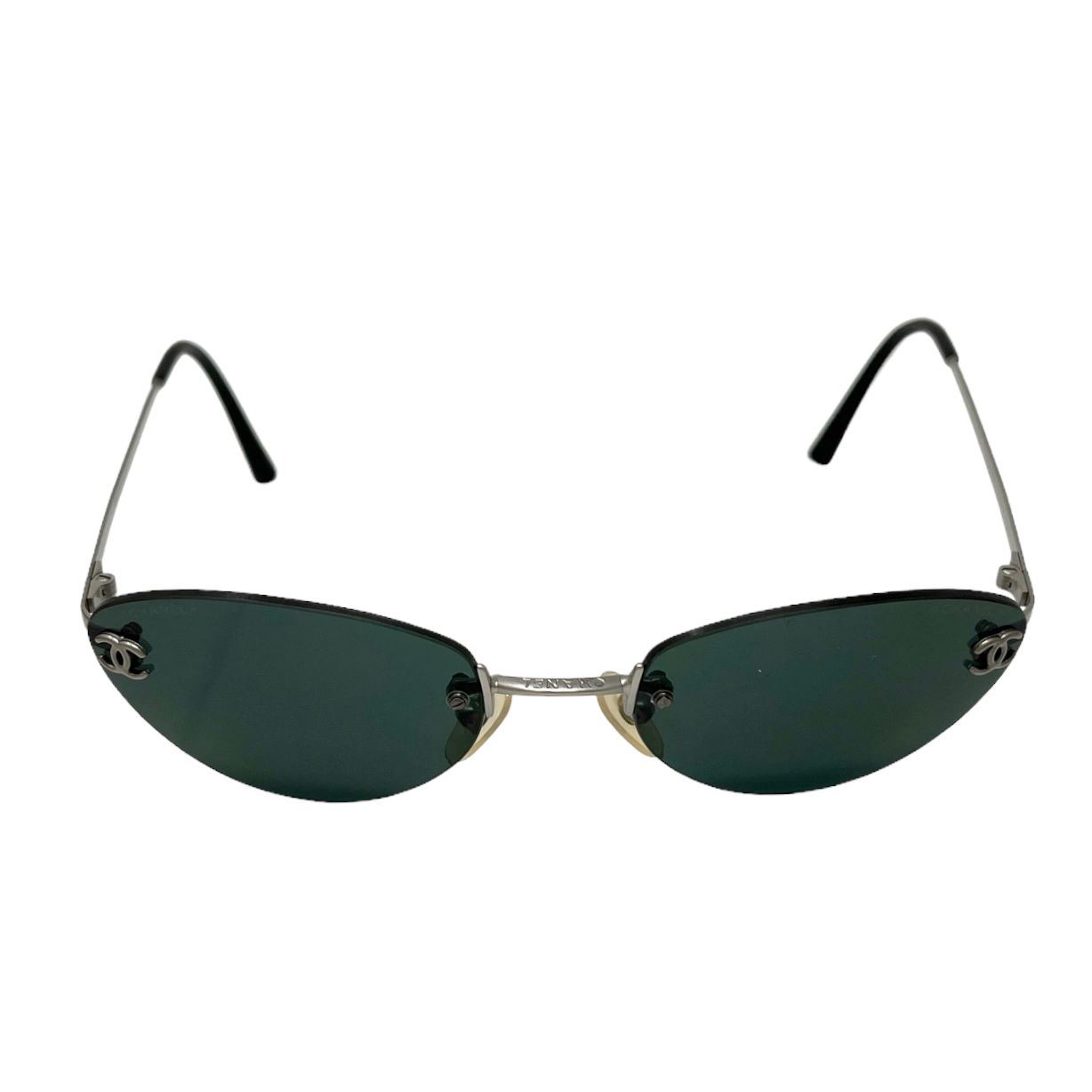 Treasures of NYC - Chanel Black Rimless Sunglasses