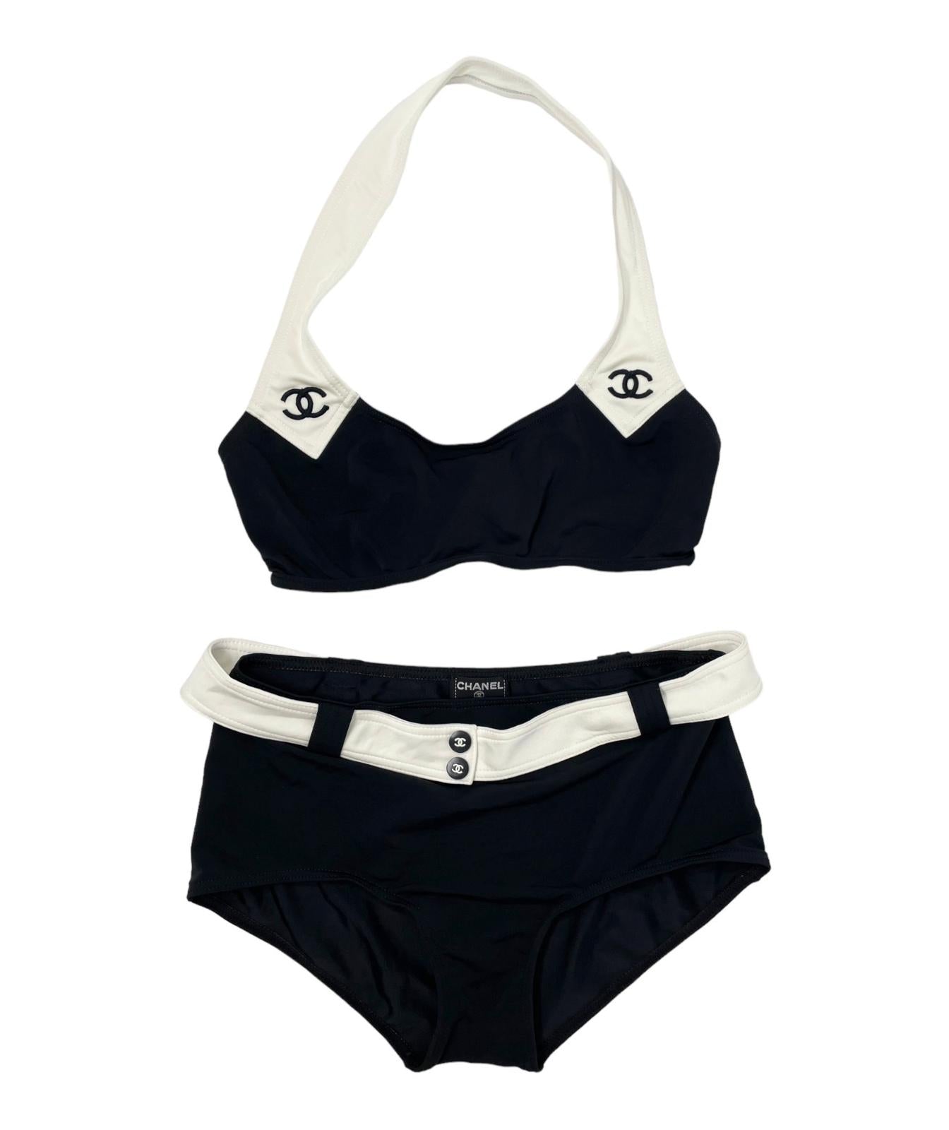 Chanel Black Logo Bikini - Treasures of NYC