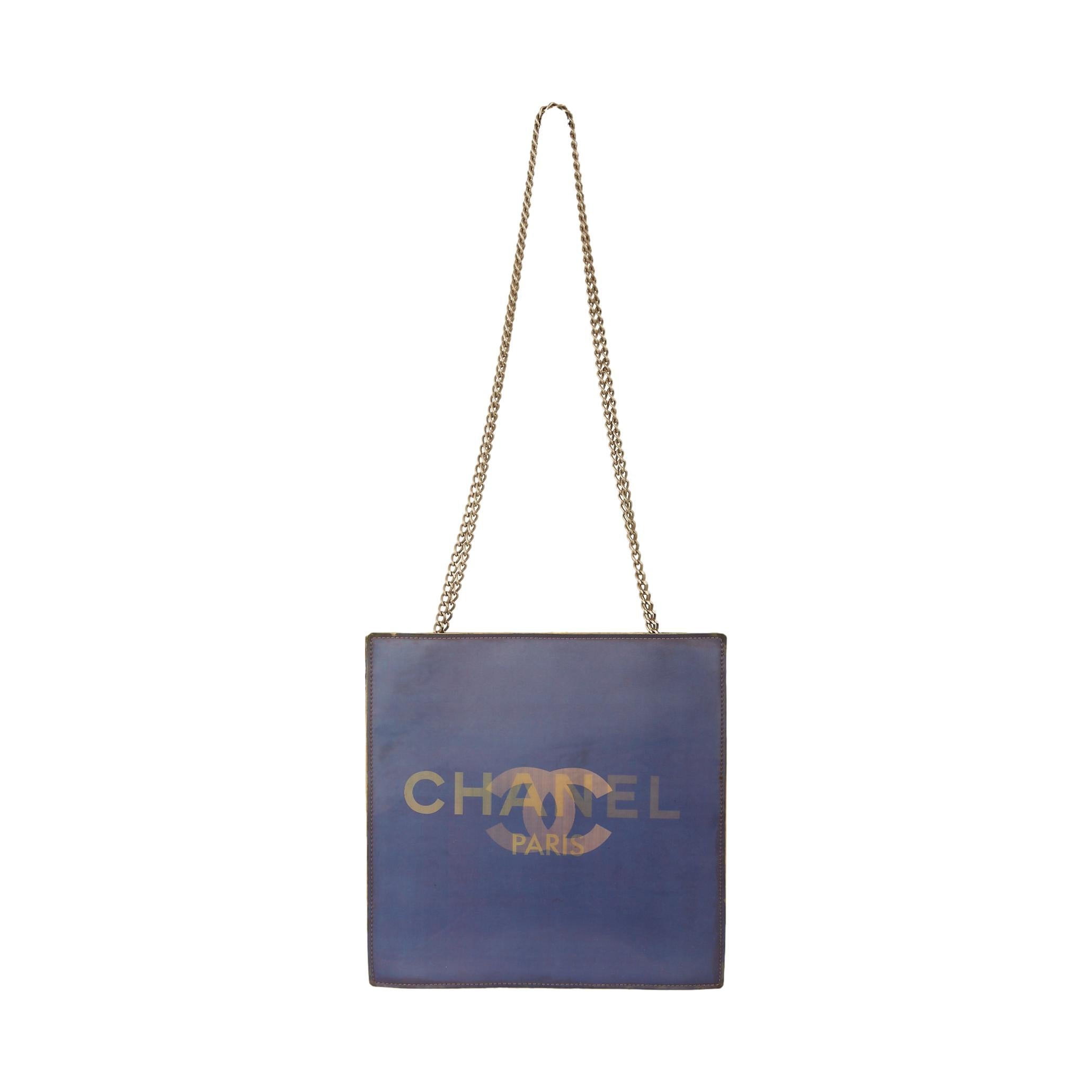 Chanel Logo Vinyl Shoulder Bag