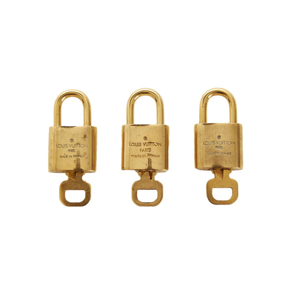Louis Vuitton Gold Lock and Key
