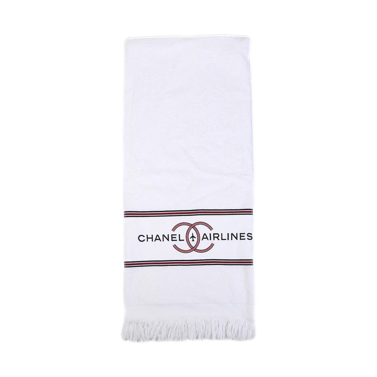 Chanel White 'Airlines' Jumbo Towel – Treasures of NYC
