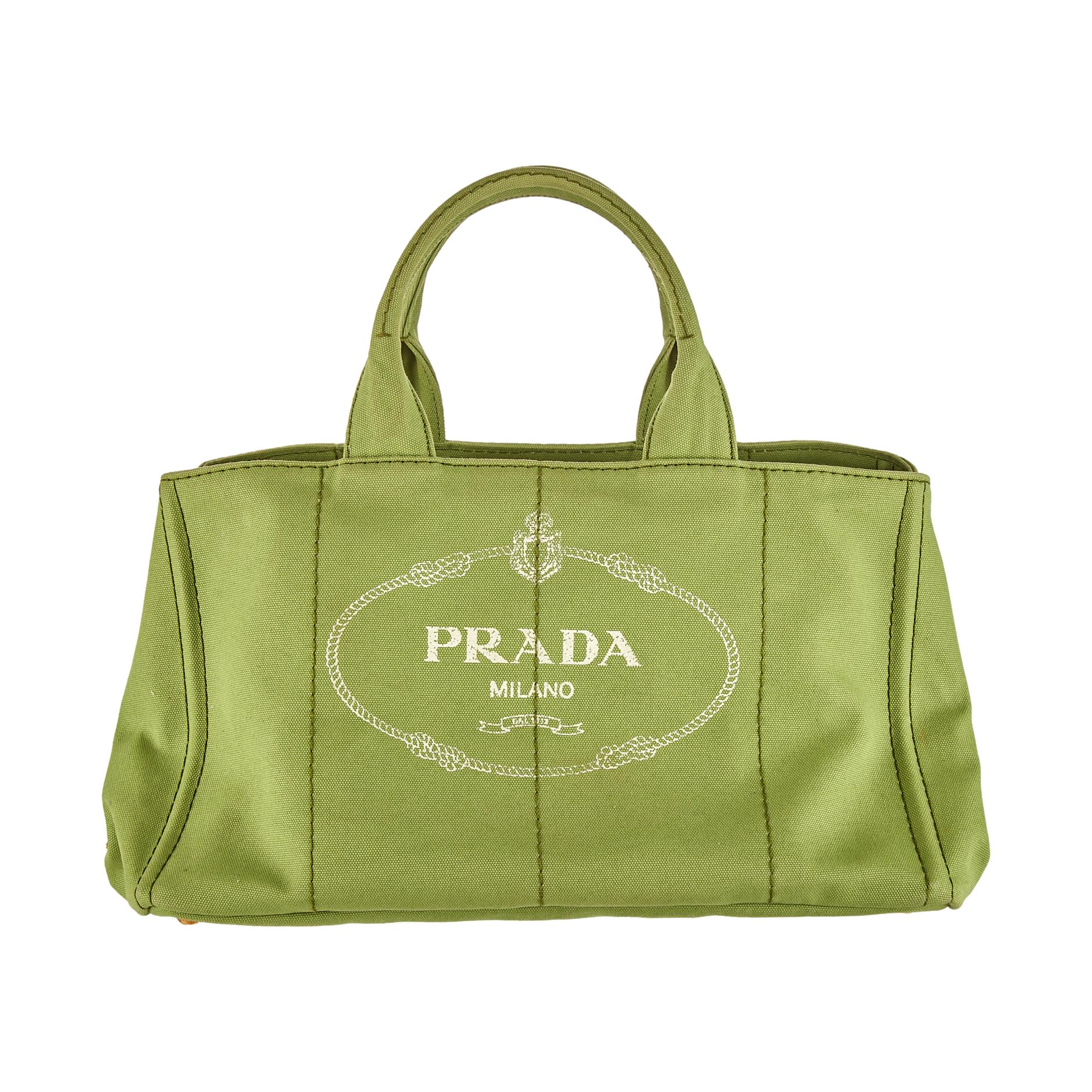 Green Prada Floral Print Canapa Satchel – RvceShops Revival