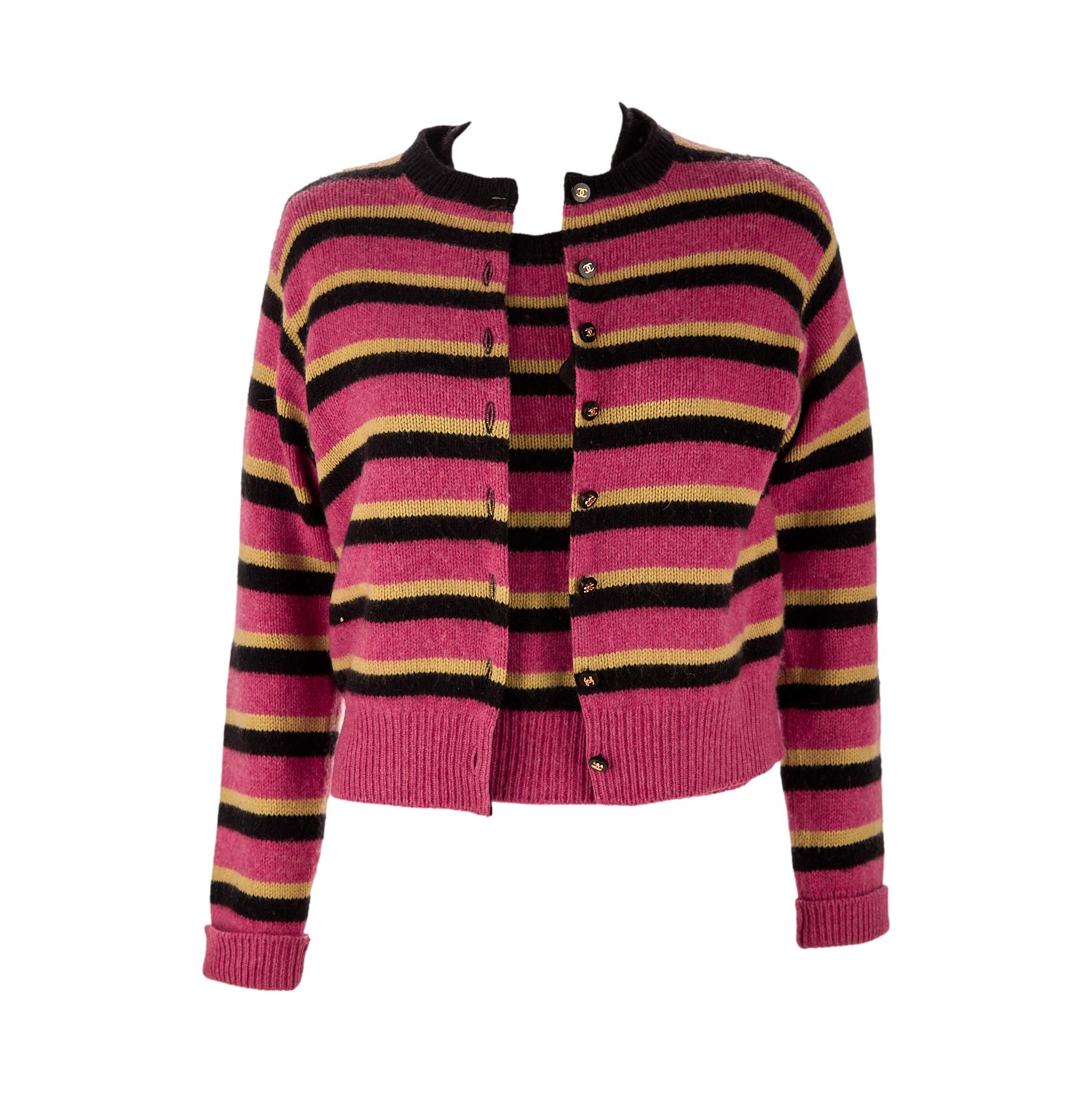 Chanel striped sweater sale