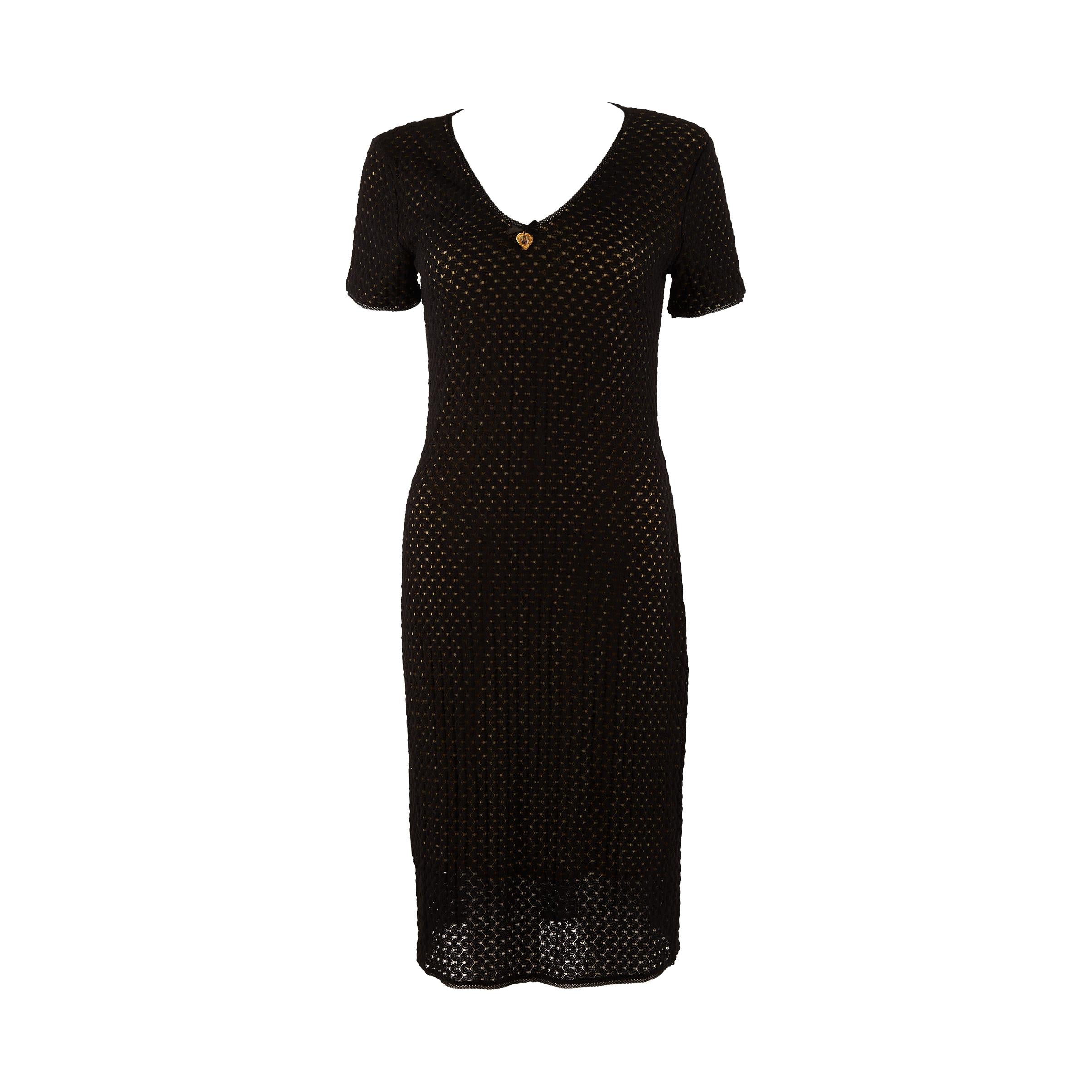 Dolce & Gabbana Black Heart Locket Dress – Treasures of NYC