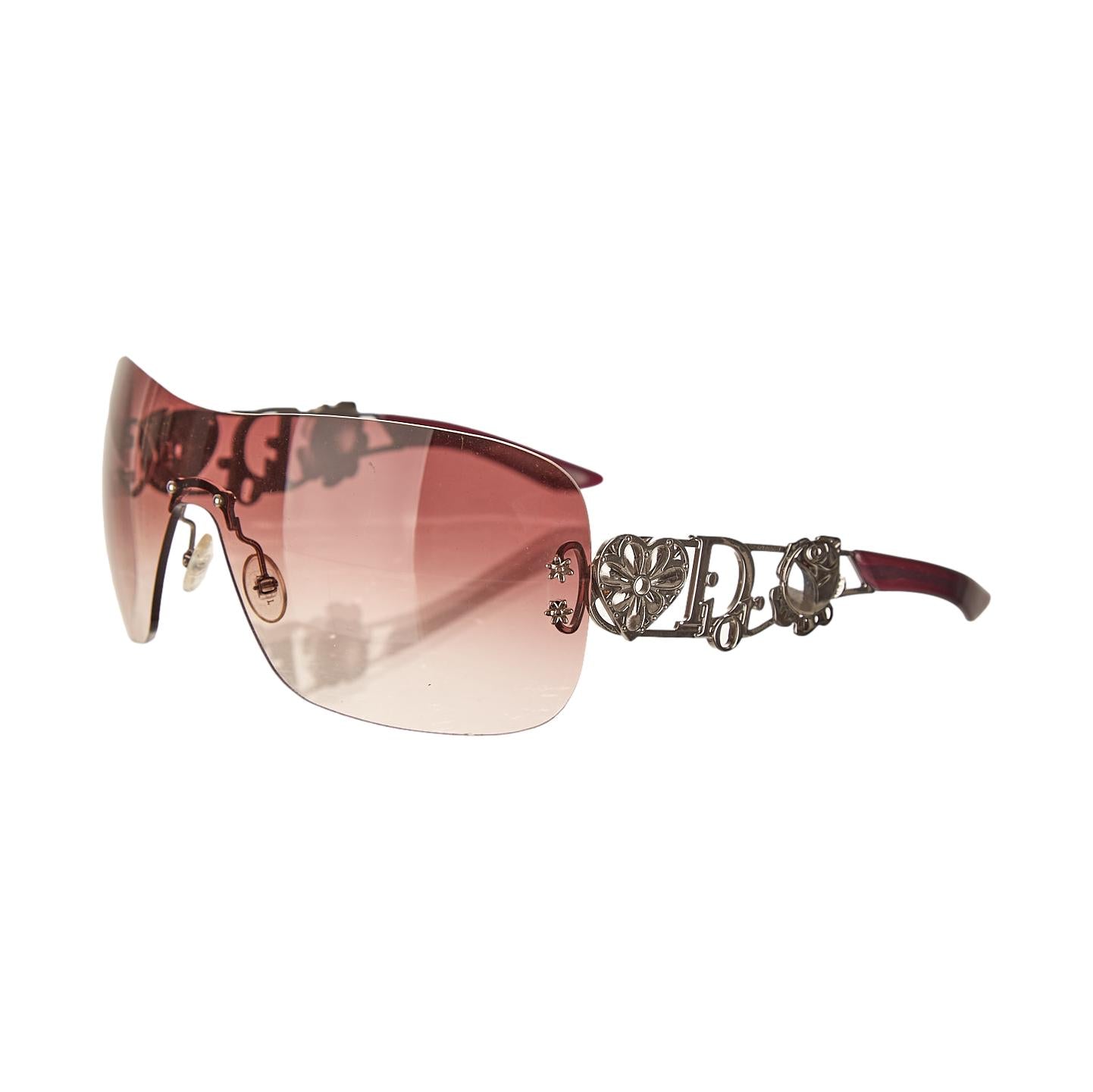小物 DIOR FLORAL SHIELD SUNGLASSES rim less Dior Ombre 'Spuns' Shield Sunglasses – Treasures of NYC